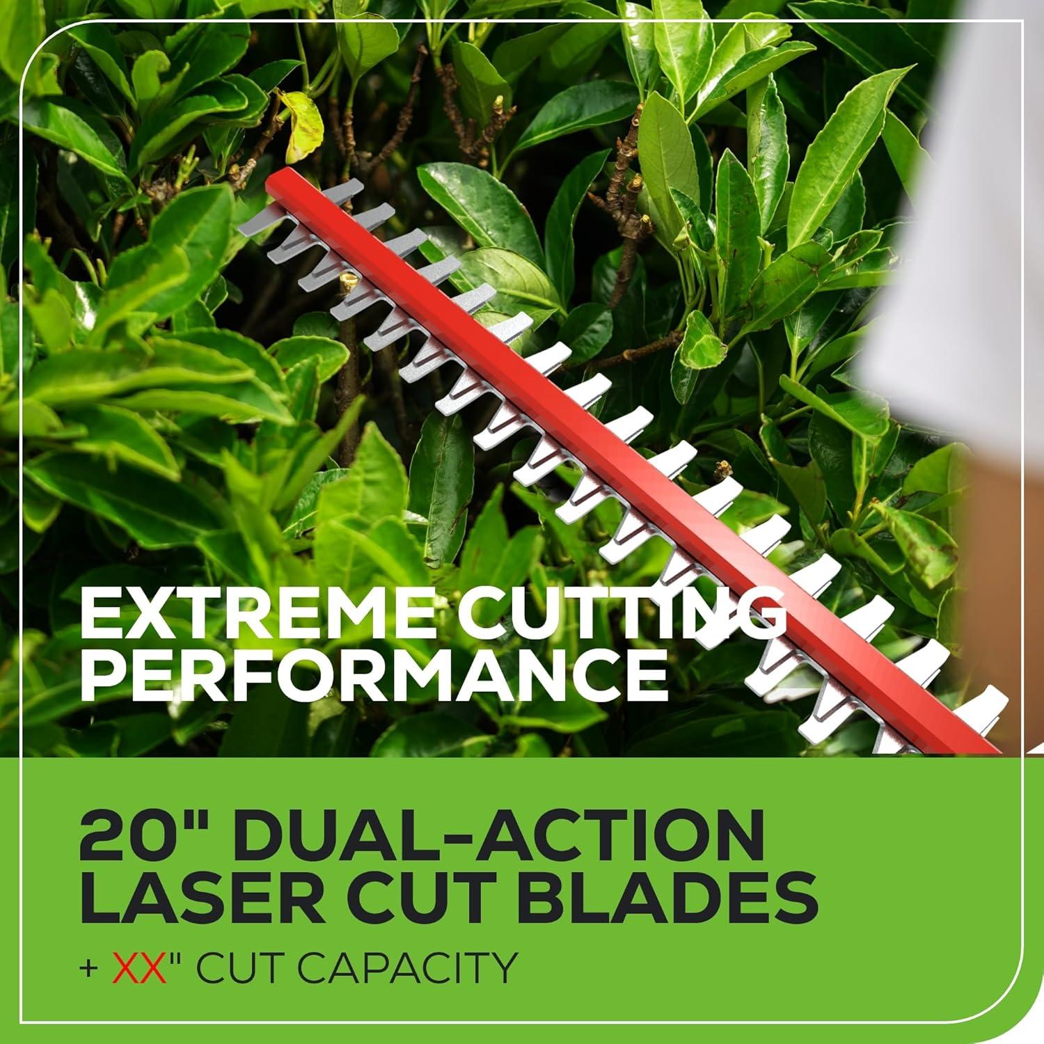 Kit Combo Greenworks 40V: Sierra de Poste 8" y Cortadora de Setos 20"