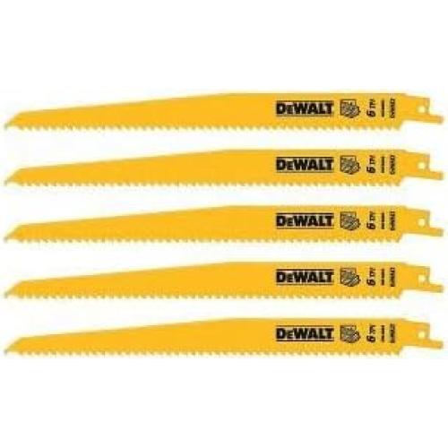 Hojas de sierra de vaivén DEWALT DW4803, bi-metal, 5 piezas