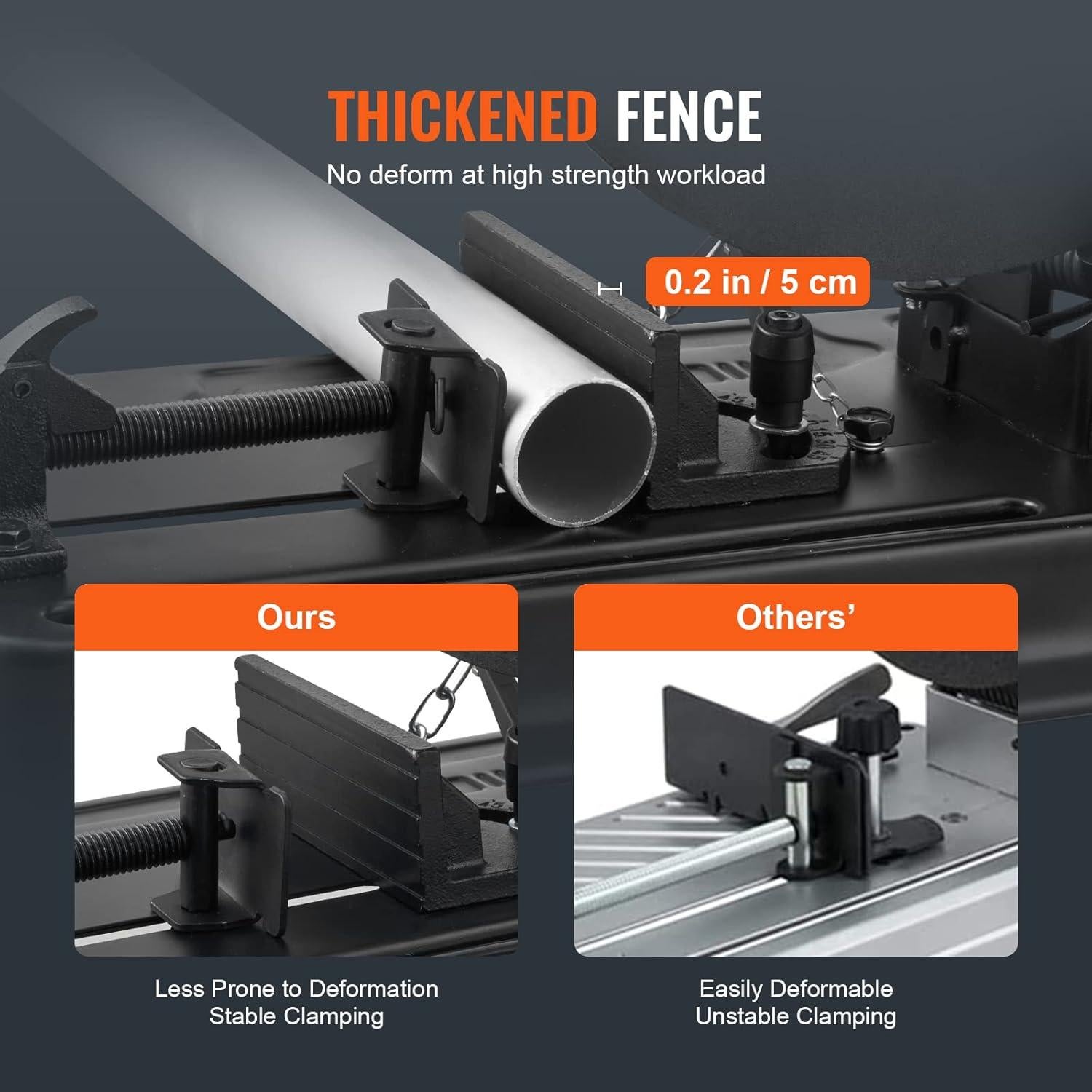 Sierra de Corte Abrasiva VEVOR 14" 2300W 3600RPM Ajustable