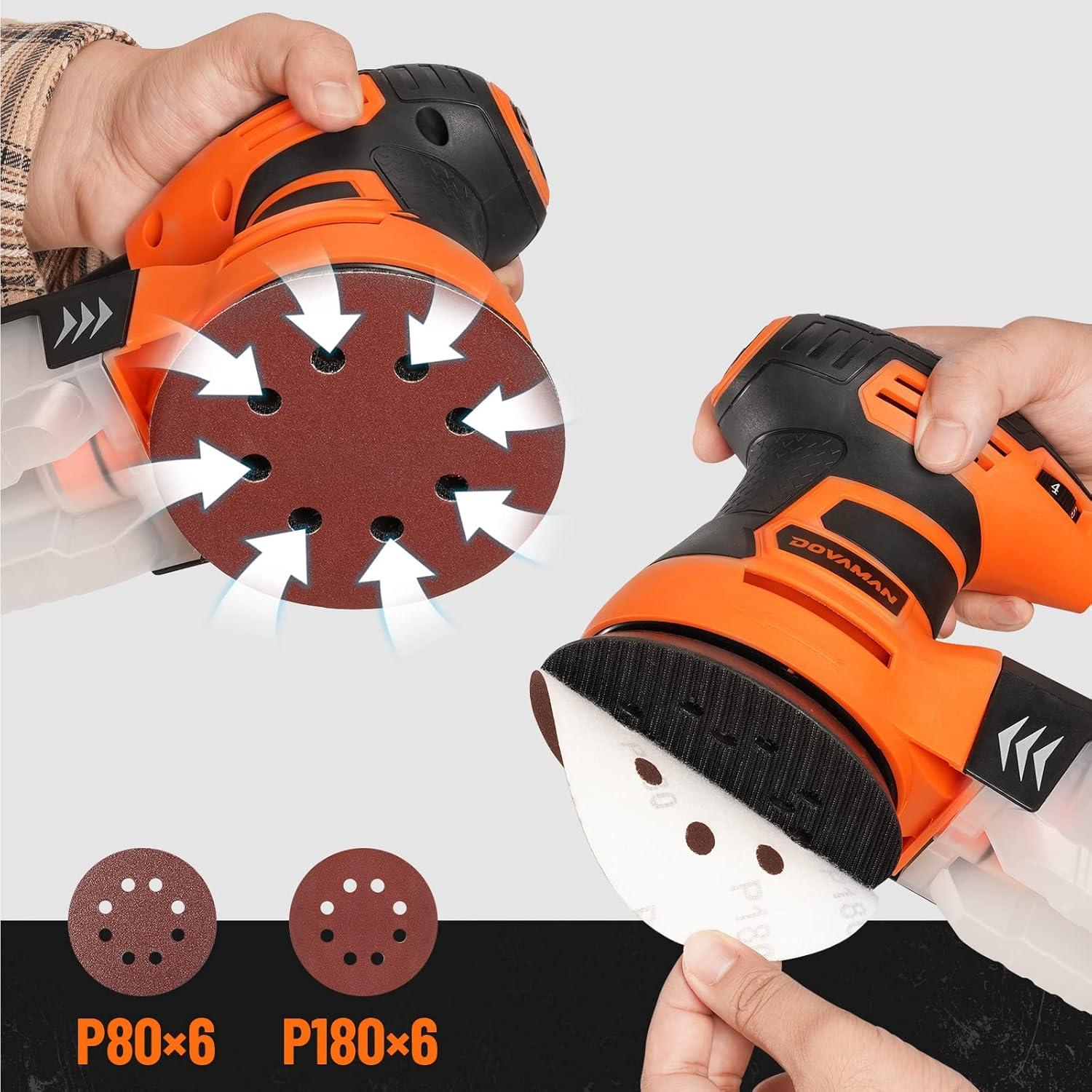 Lijadora Orbital DOVAMAN ROS01A 350W 6 Velocidades 12.7cm