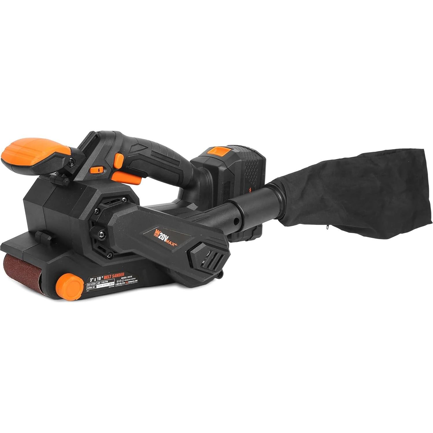 Lijadora de Banda Inalámbrica WEN 20V Max 4.0Ah Velocidad Variable