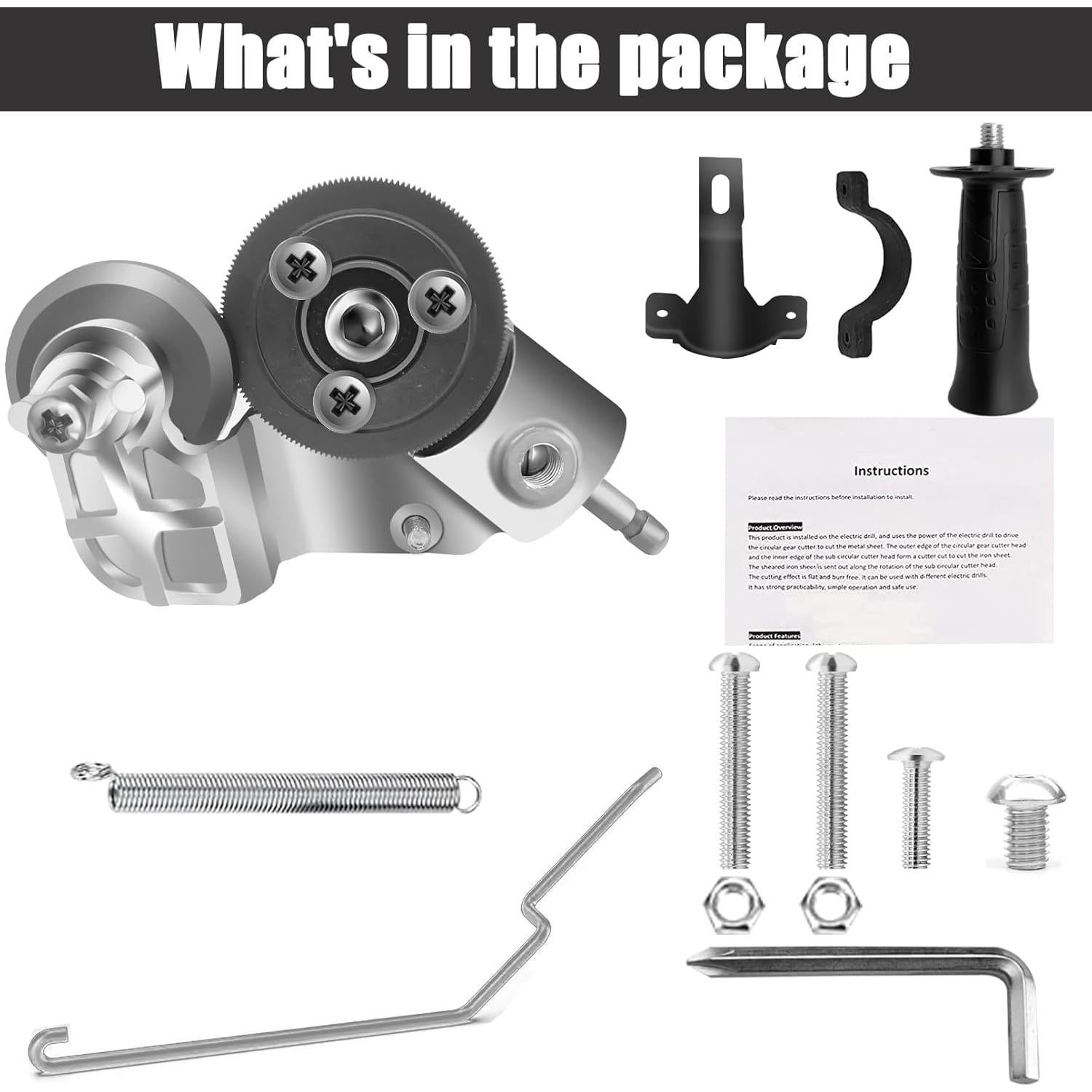 Cortador de Metal para Taladro EBigDeals Nibbler 0.3-1.5mm