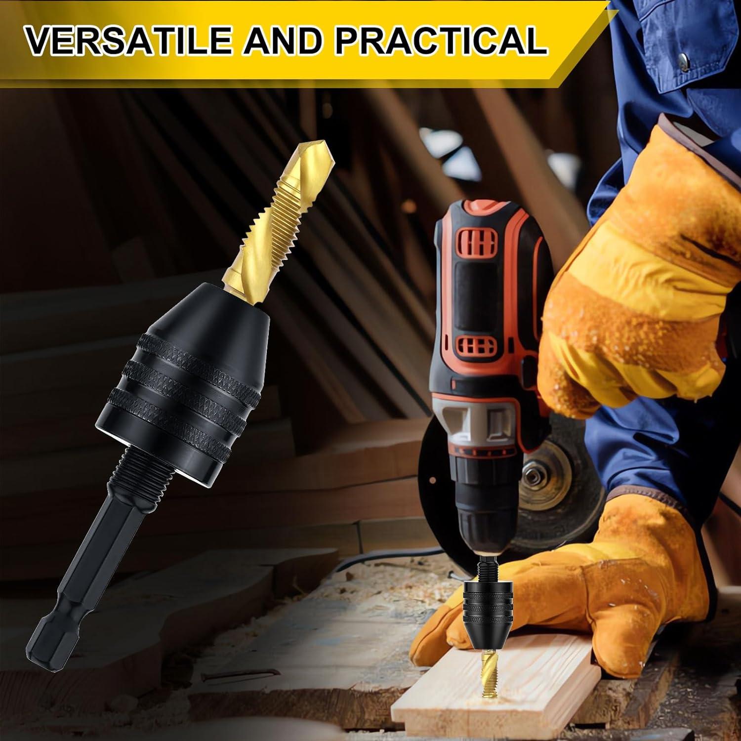 Adaptador Chuck Sin Llave Valkynos 0.6-8mm y 0.3-3.6mm