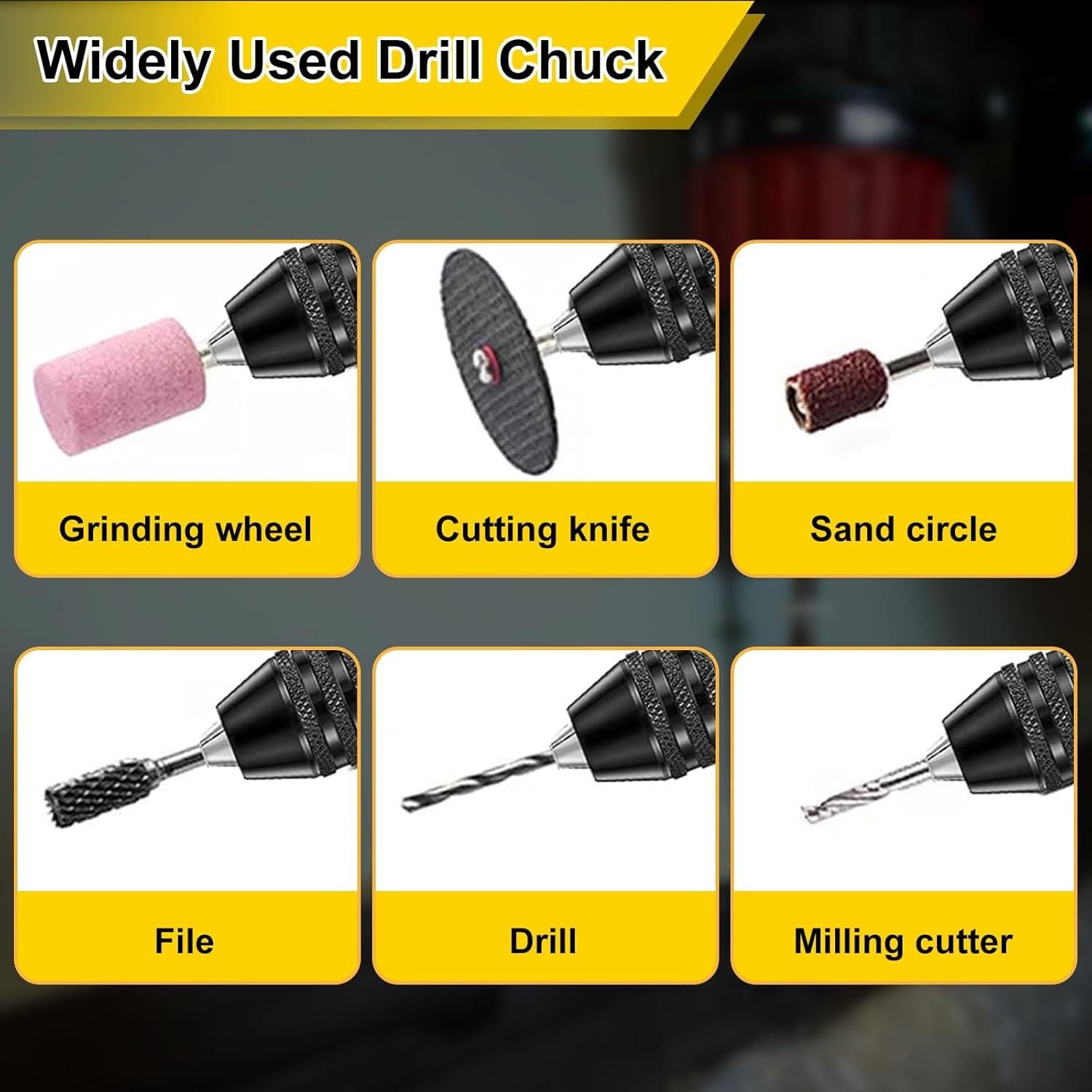 Adaptador Chuck Sin Llave Valkynos 0.6-8mm y 0.3-3.6mm