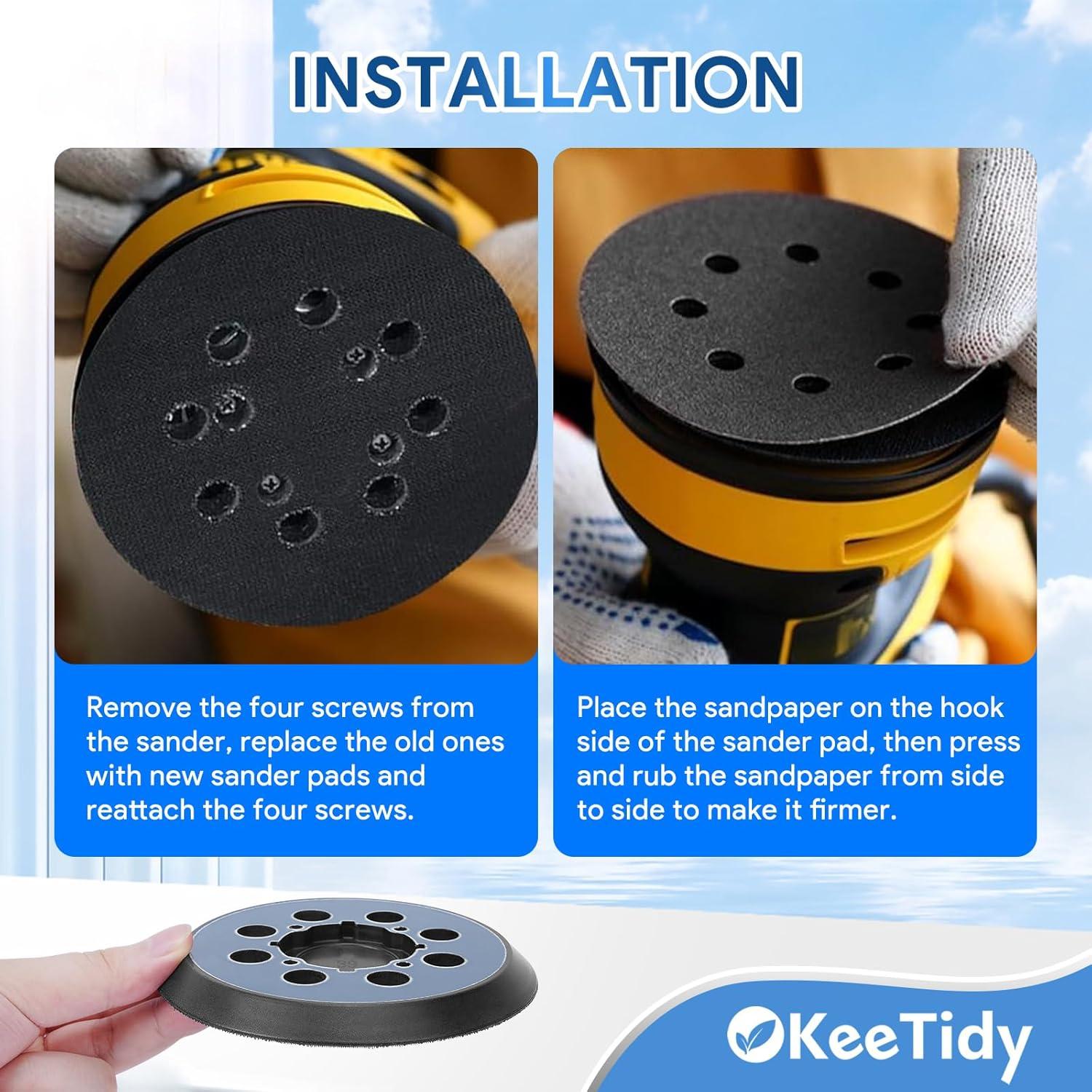 Almohadilla de Lijado 5" KeeTidy para DeWalt DWE6421 DWE6423