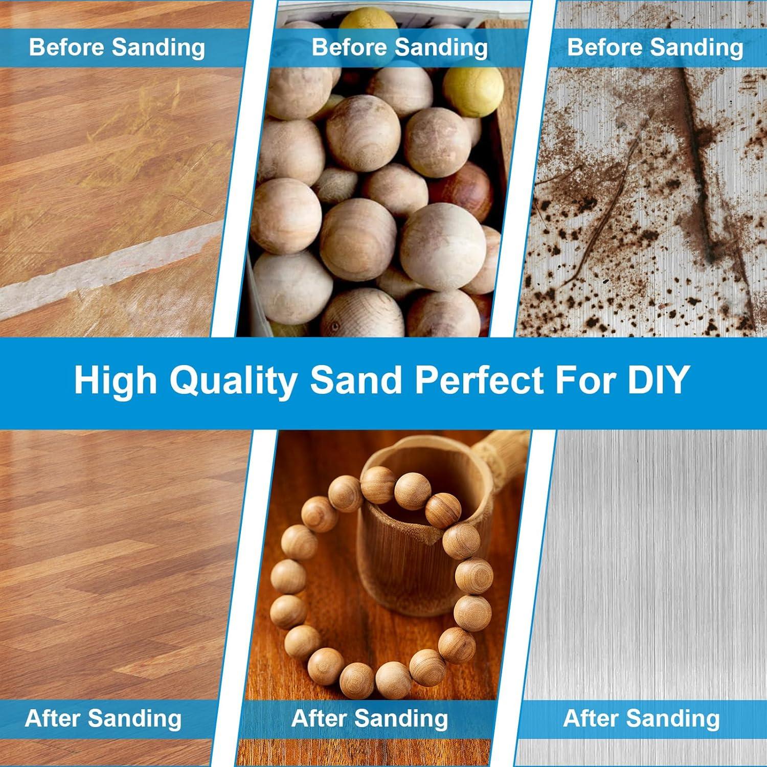 55 Piezas Papel de Lija para Lijadora Detalle Mouse Ocasar