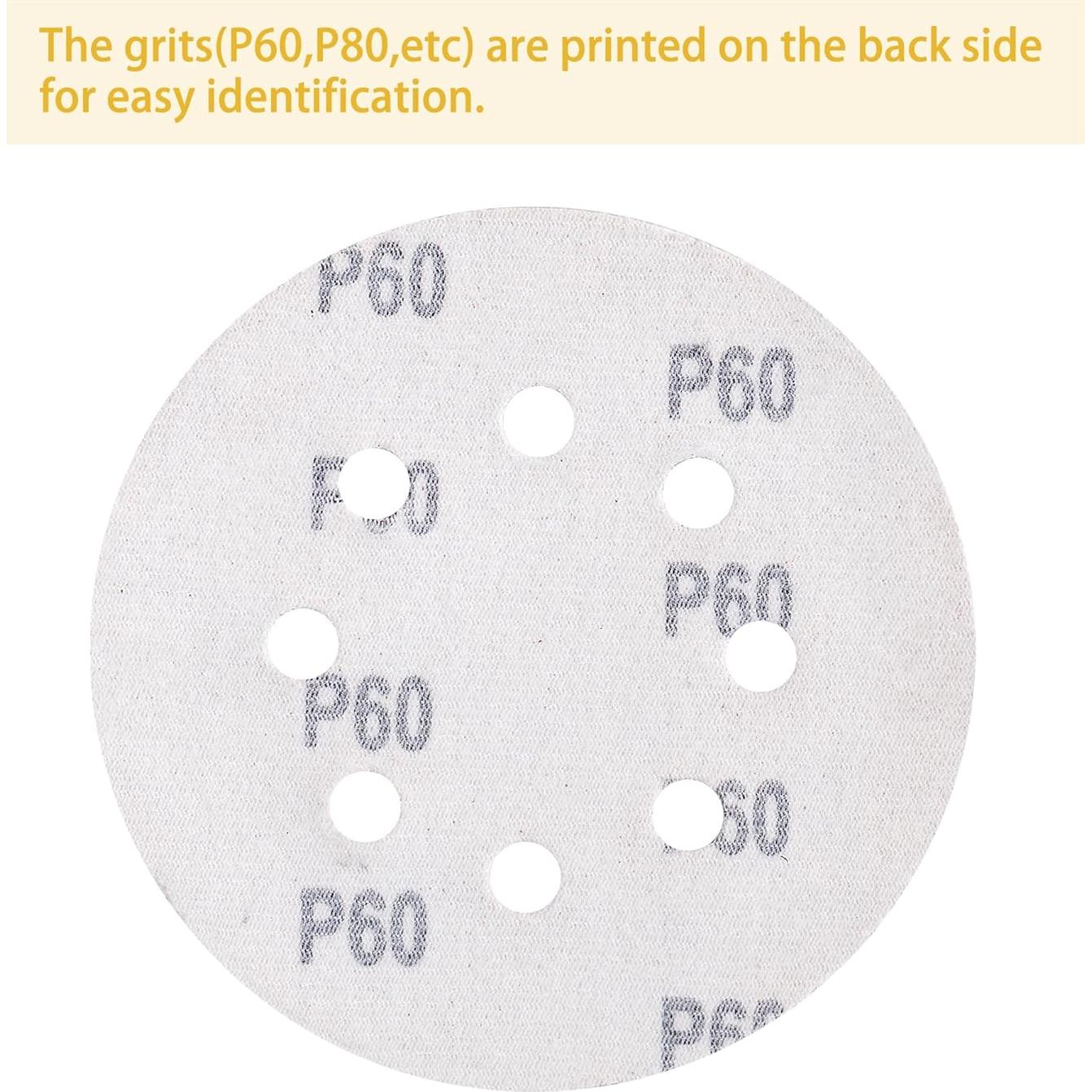 Juego de Discos de Lijado 150PCS YEHBS 12.7cm 7 Granos