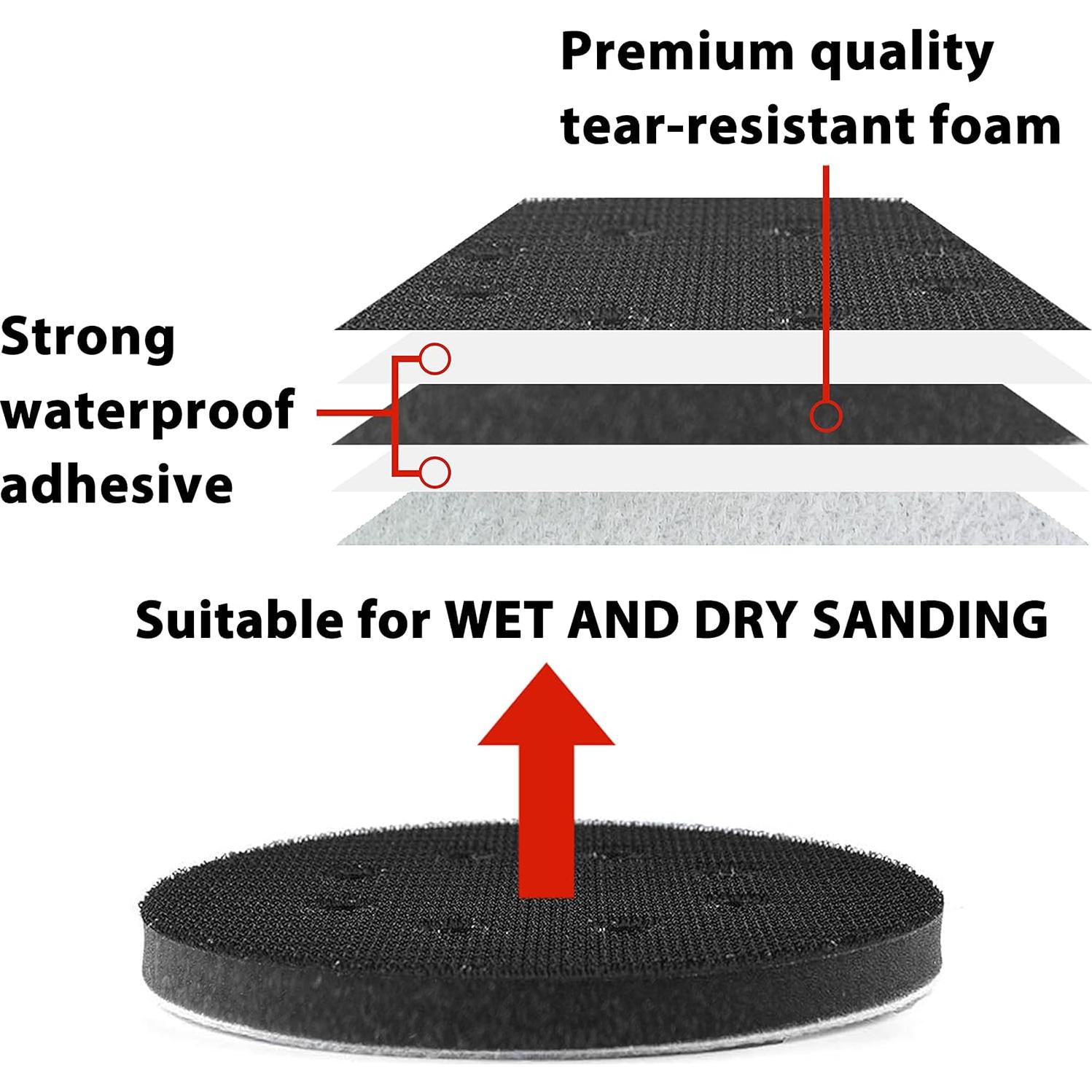 Pad de Espuma para Lijadora Orbital 5" S&F STEAD & FAST 4 PCS