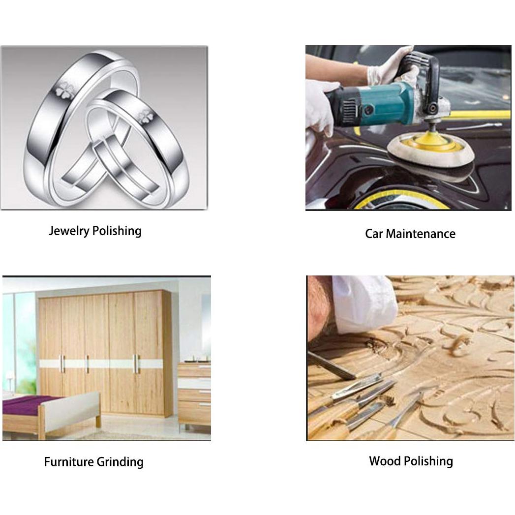 100 Discos de Lijado 5 cm Grano 80-3000 con Almohadilla Adwikoso