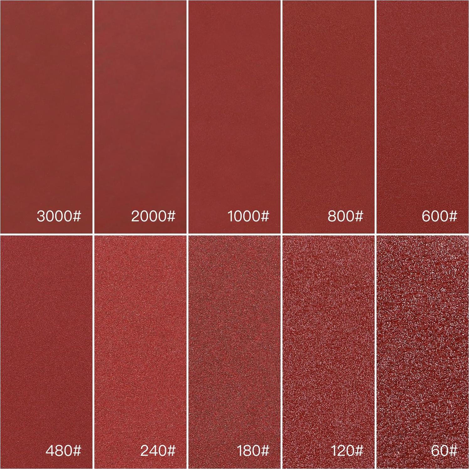 Kit de Discos de Lijado 300pcs HongWay 50mm Grano 60-3000