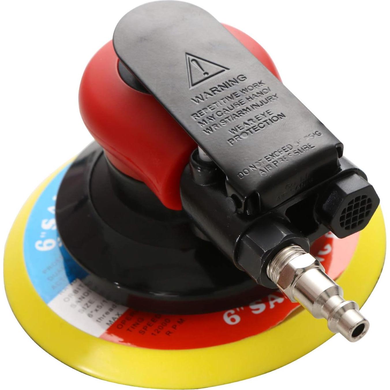 Lijadora Orbital Neumática HUAXIU 6" Profesional Alta Dureza