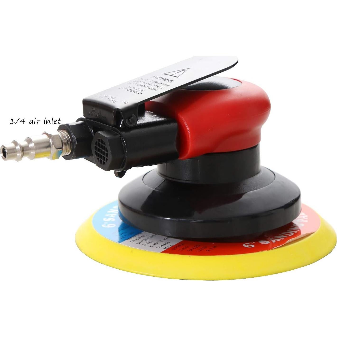 Lijadora Orbital Neumática HUAXIU 6" Profesional Alta Dureza