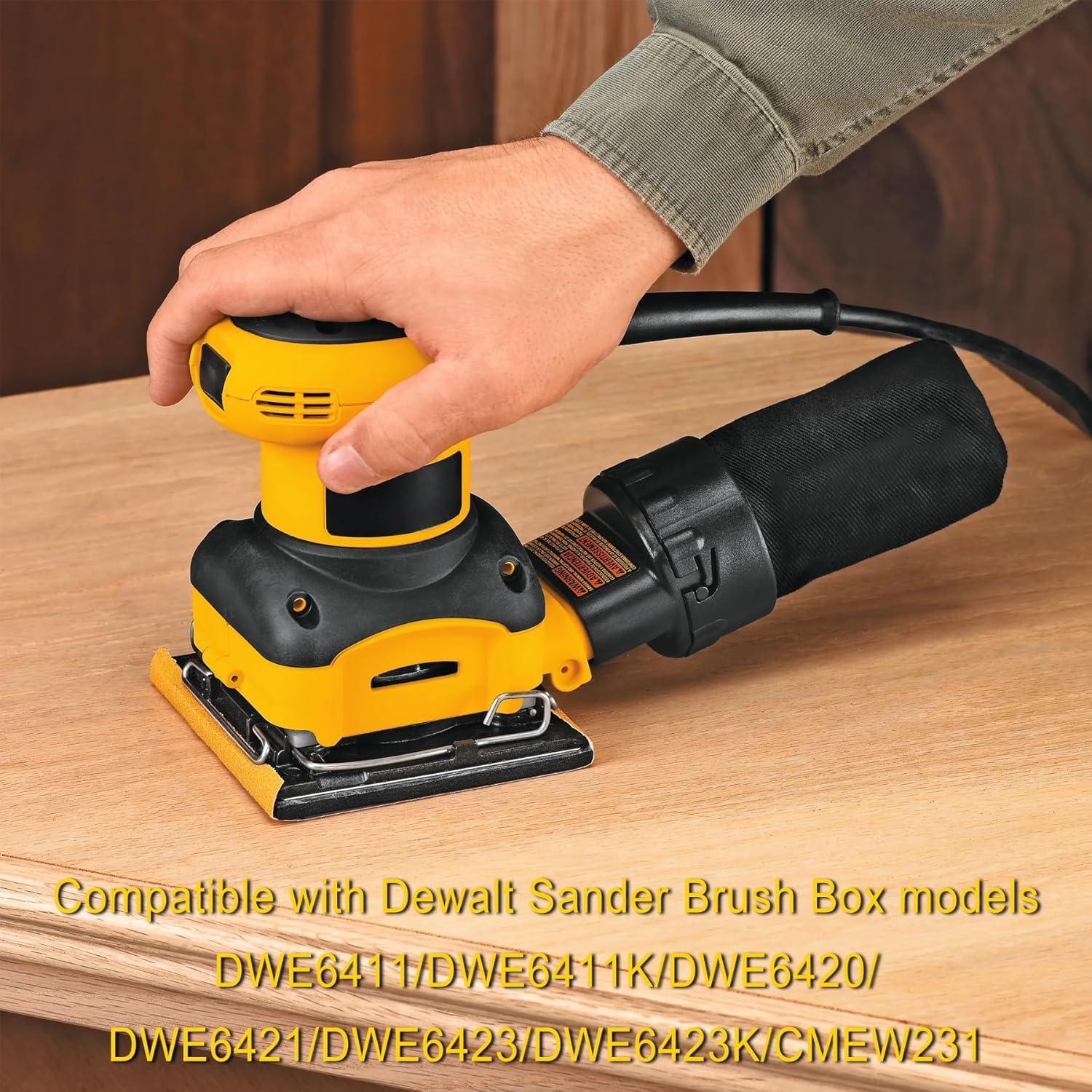 4 Piezas Caja de Cepillo de Carbono Longsure Compatible DeWalt