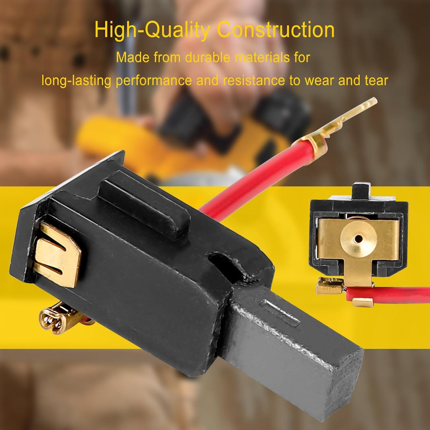 4 Piezas Caja de Cepillo de Carbono Longsure Compatible DeWalt