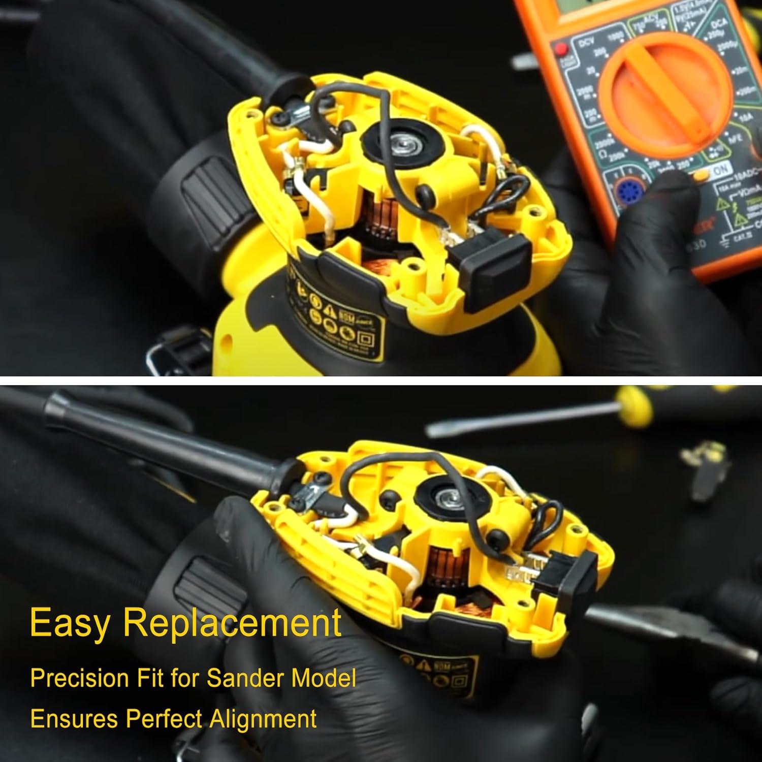 4 Piezas Caja de Cepillo de Carbono Longsure Compatible DeWalt