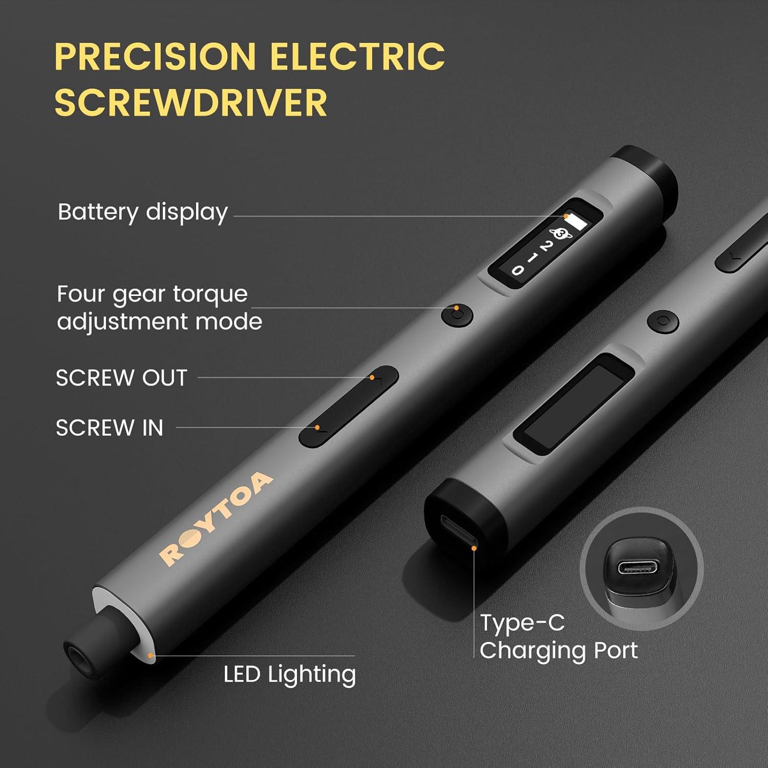 Juego de Destornilladores Eléctricos ROYTOA P1 PRO MAX 80-en-1