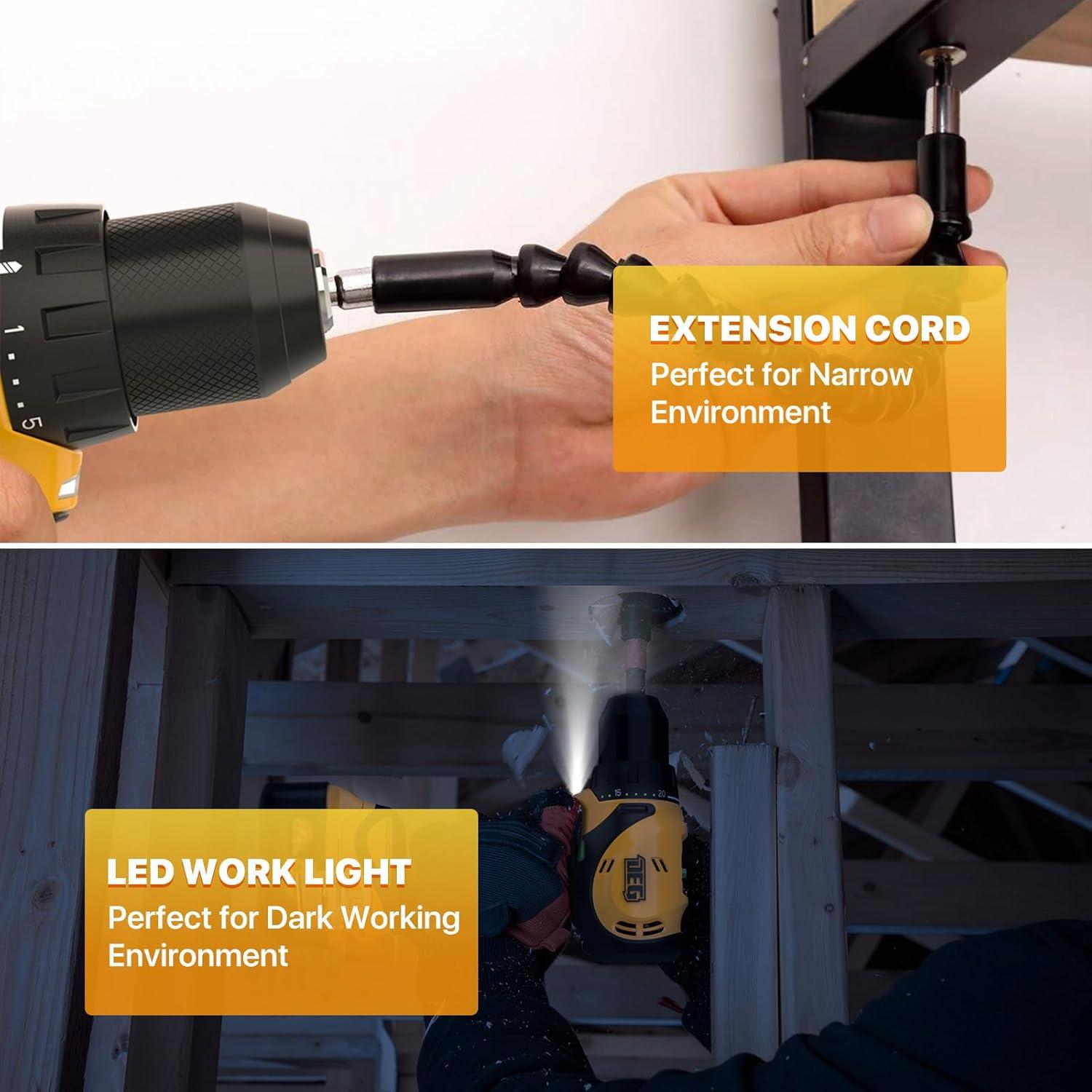 Taladro Inalámbrico 12V DEGLASERS con Batería y Cargador