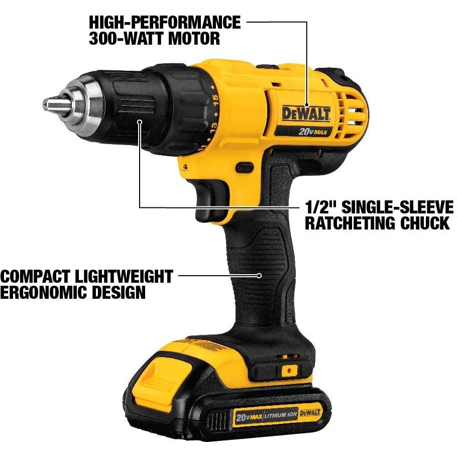 Kit de Herramientas Inalámbricas DEWALT 20V MAX DCK444C2