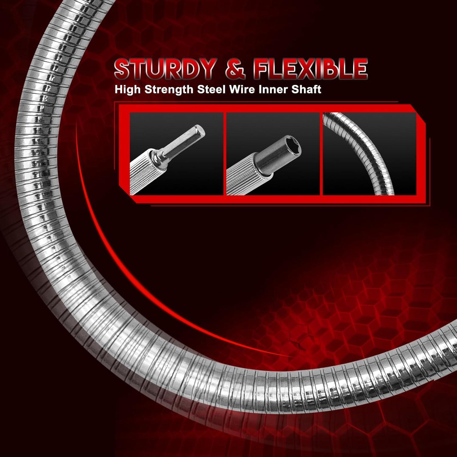 Extensión de Broca Flexible Yalofey 29.5 cm Mango Hexagonal