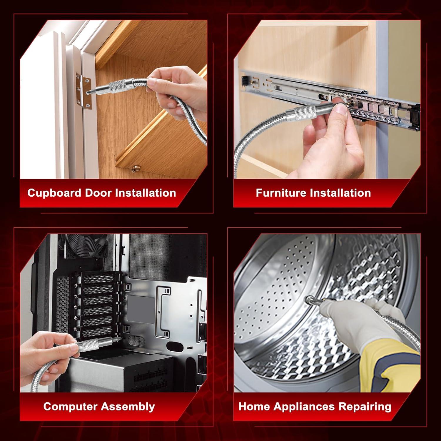 Extensión de Broca Flexible Yalofey 29.5 cm Mango Hexagonal