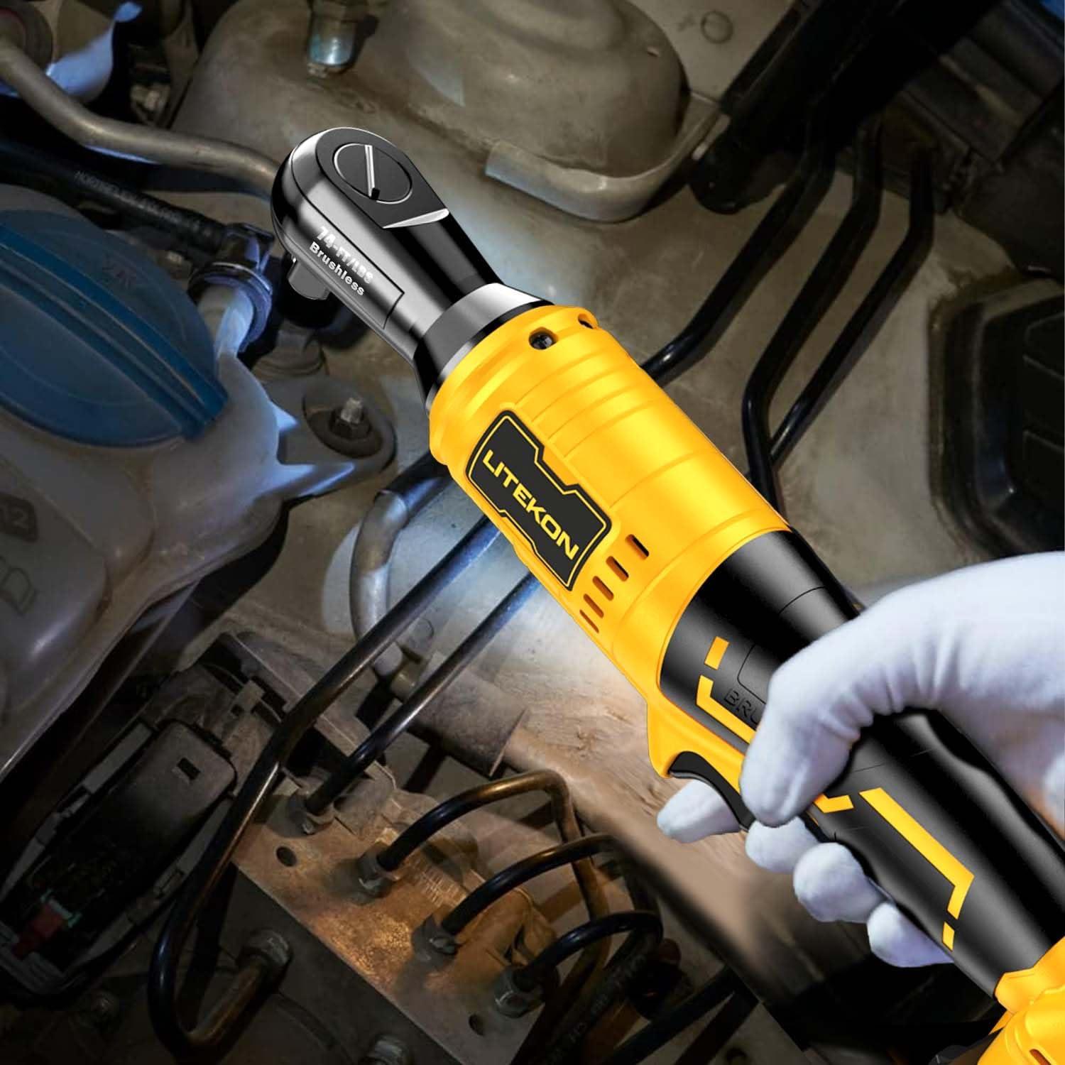 Llave de Trinquete Inalámbrica LITEKON 20V 100.6 Nm 38.1 cm