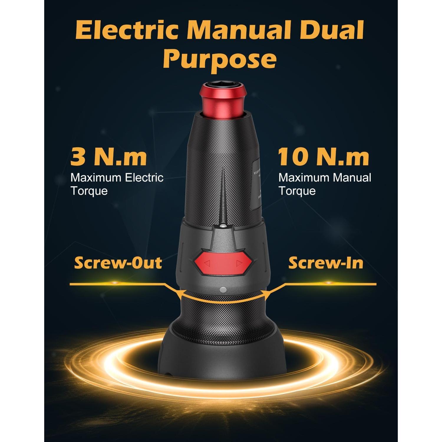Destornillador Eléctrico Inalámbrico PENTASPI 3.6V 280 RPM