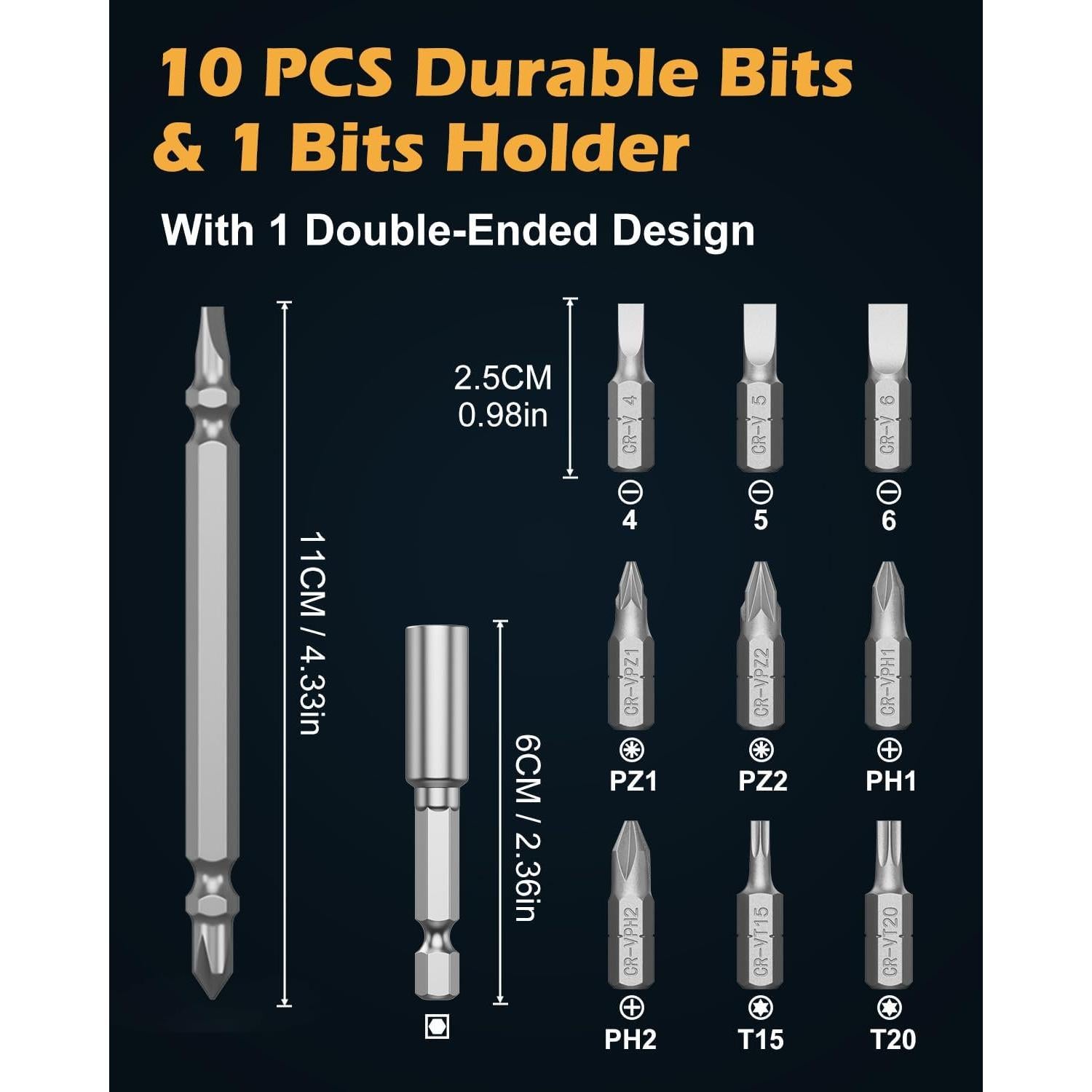 Destornillador Eléctrico Inalámbrico PENTASPI 3.6V 280 RPM