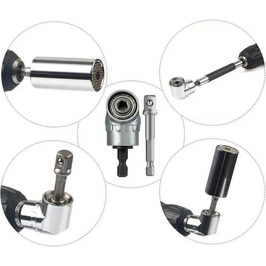 Adaptador de Taladro de Ángulo Recto 105° YFLY 1/4" Hexagonal