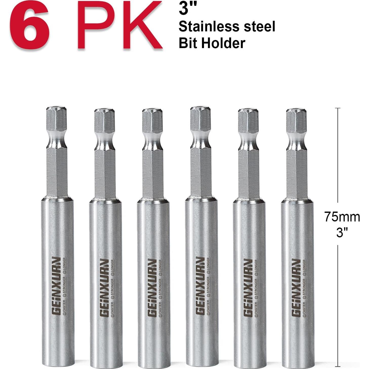 Soporte de Puntas 6PACK Acero Inoxidable 3" Magnético