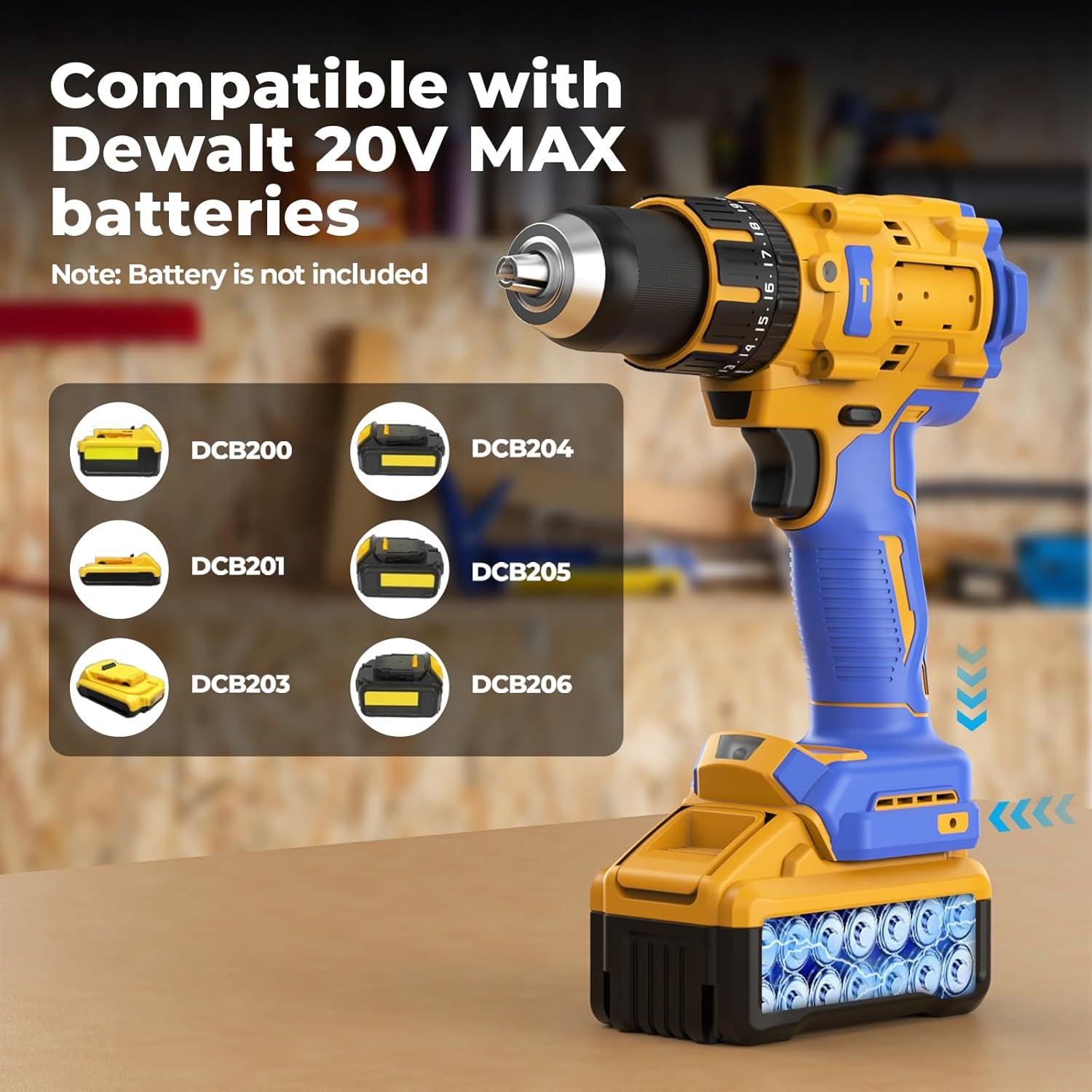 Taladro de Martillo Inalámbrico Funnywhale 20V Sin Batería