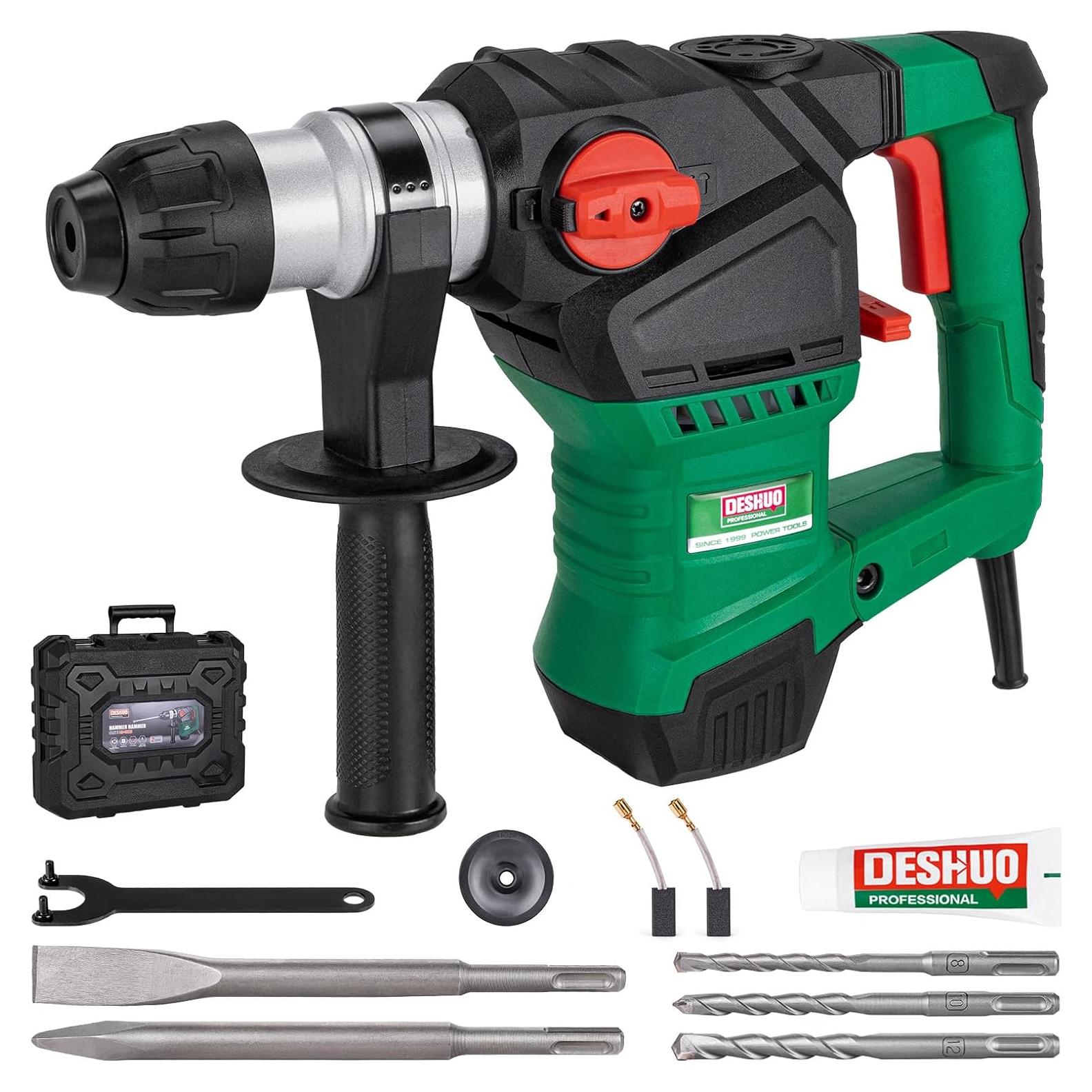 Taladro Rotomartillo DESHUO 32KE 1500W 3 Modos SDS-Plus