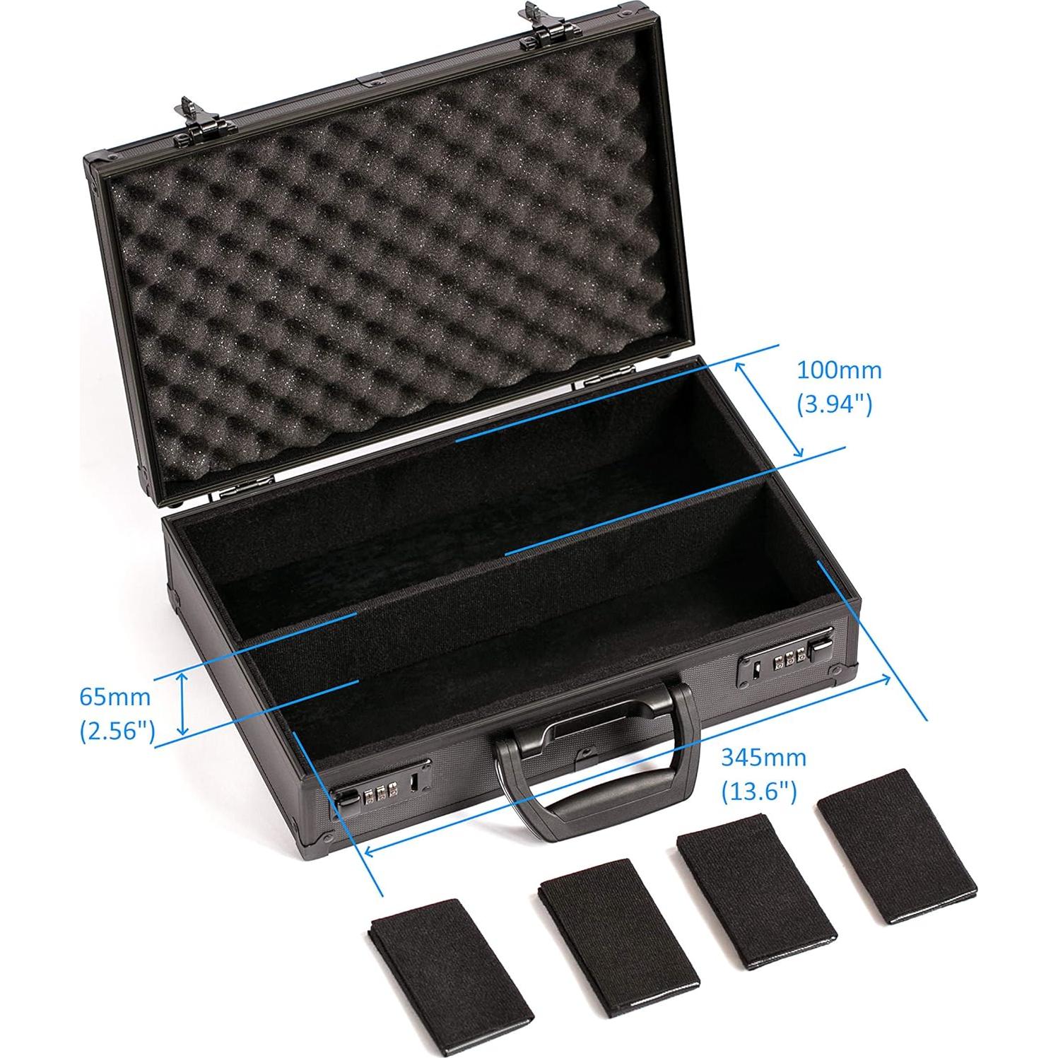 Caja de Almacenamiento KakapopoTCG Negra con Cerradura y Divisores