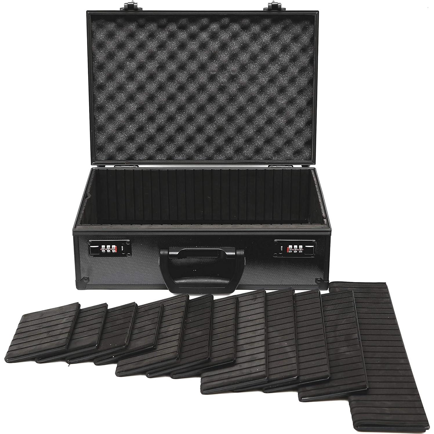 Caja de Almacenamiento KakapopoTCG Negra con Cerradura y Paredes Deslizantes