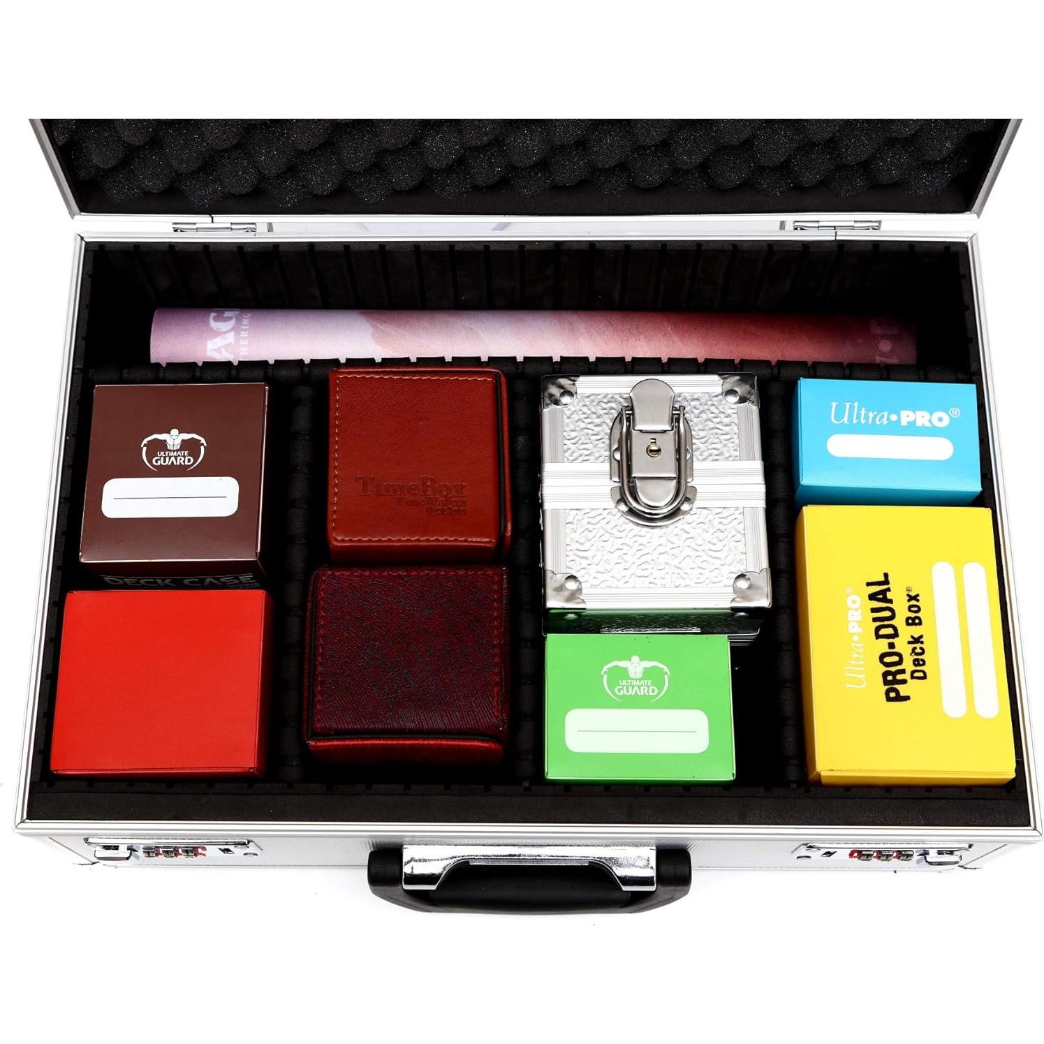 Caja de Almacenamiento KakapopoTCG Negra con Cerradura y Paredes Deslizantes