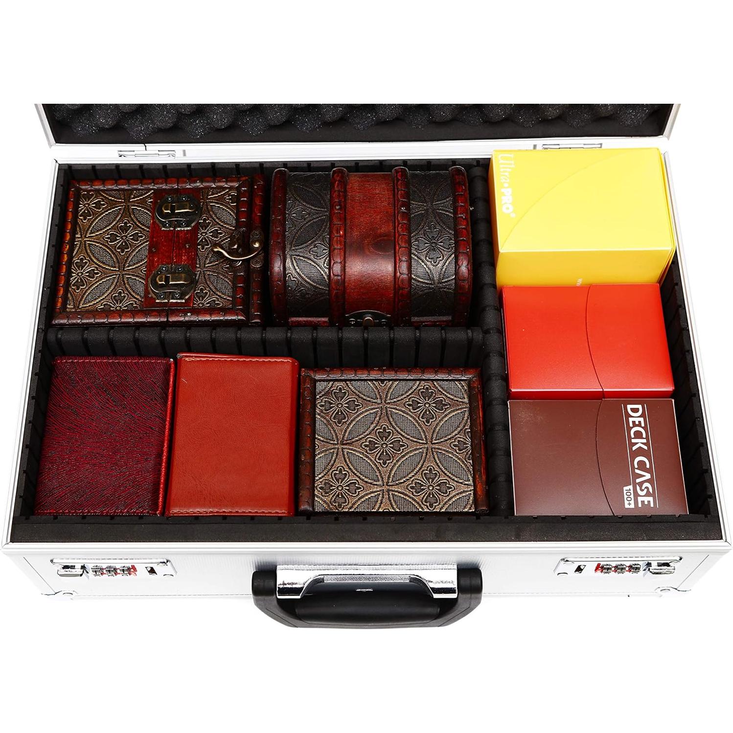 Caja de Almacenamiento KakapopoTCG Negra con Cerradura y Paredes Deslizantes