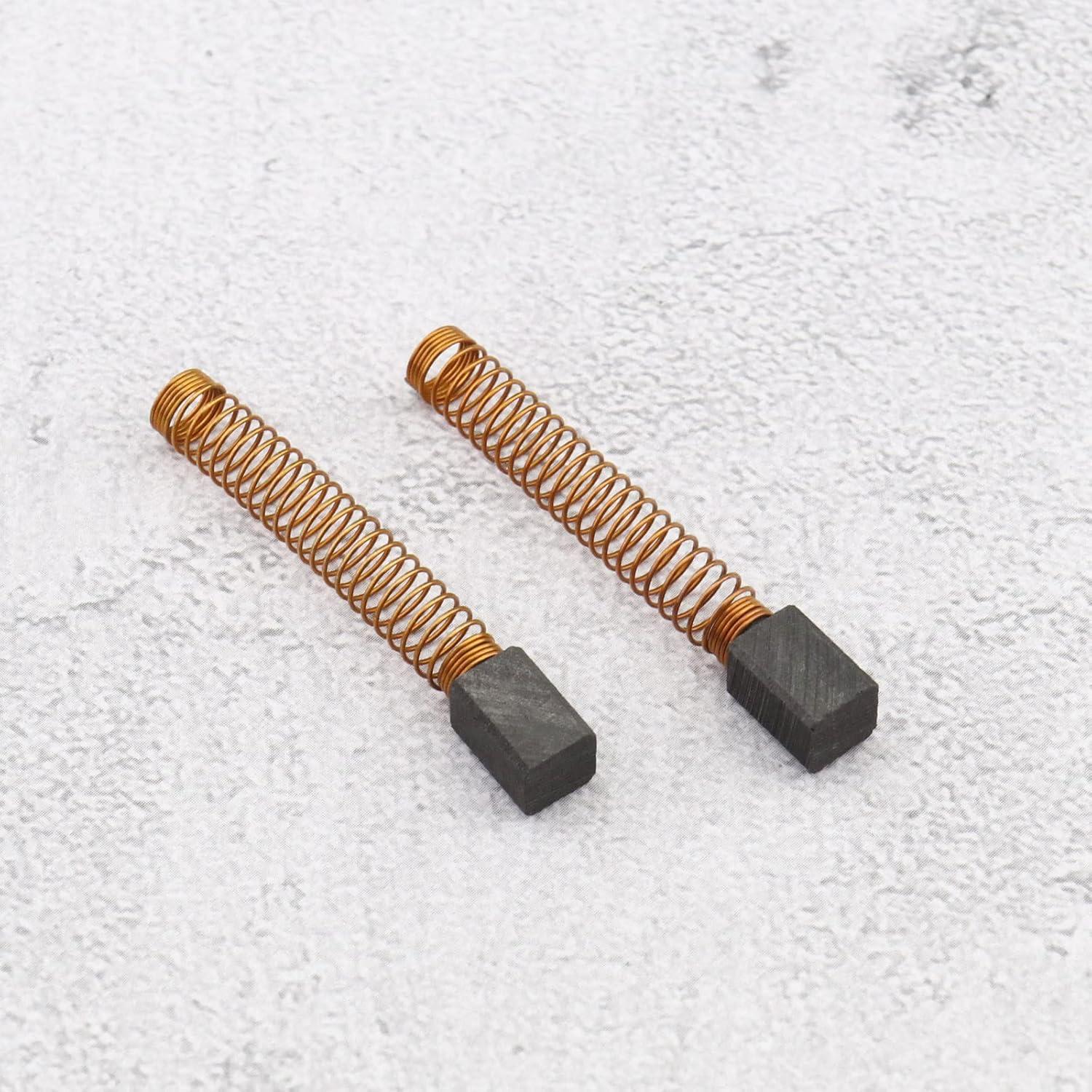 Cepillos de Carbón ECSiNG 4 Pcs para BLACK & DECKER KR70 6.3x6.3x11mm