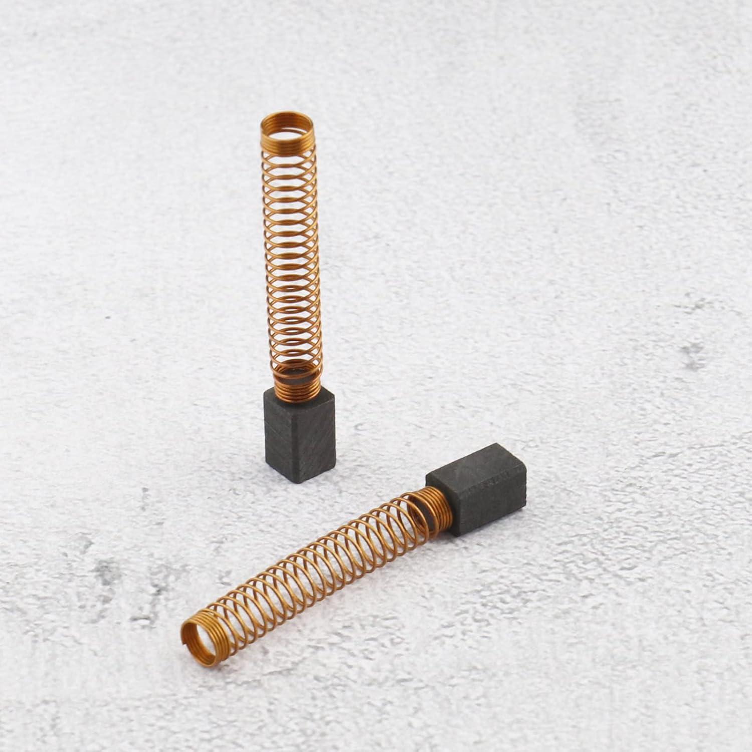 Cepillos de Carbón ECSiNG 4 Pcs para BLACK & DECKER KR70 6.3x6.3x11mm