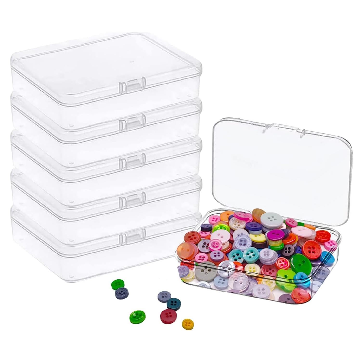 Goiio 6 Mini Contenedores de Almacenamiento Plástico 12.7x10.2cm