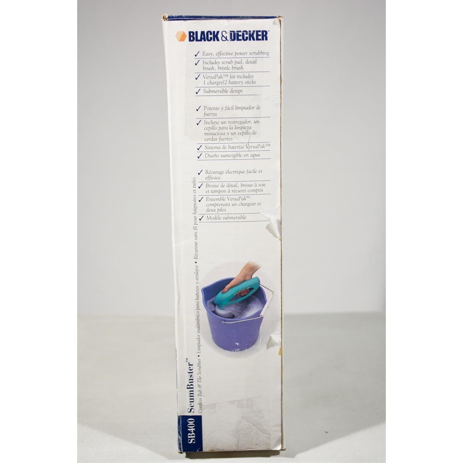 Limpiador Inalámbrico Black & Decker ScumBuster SB400