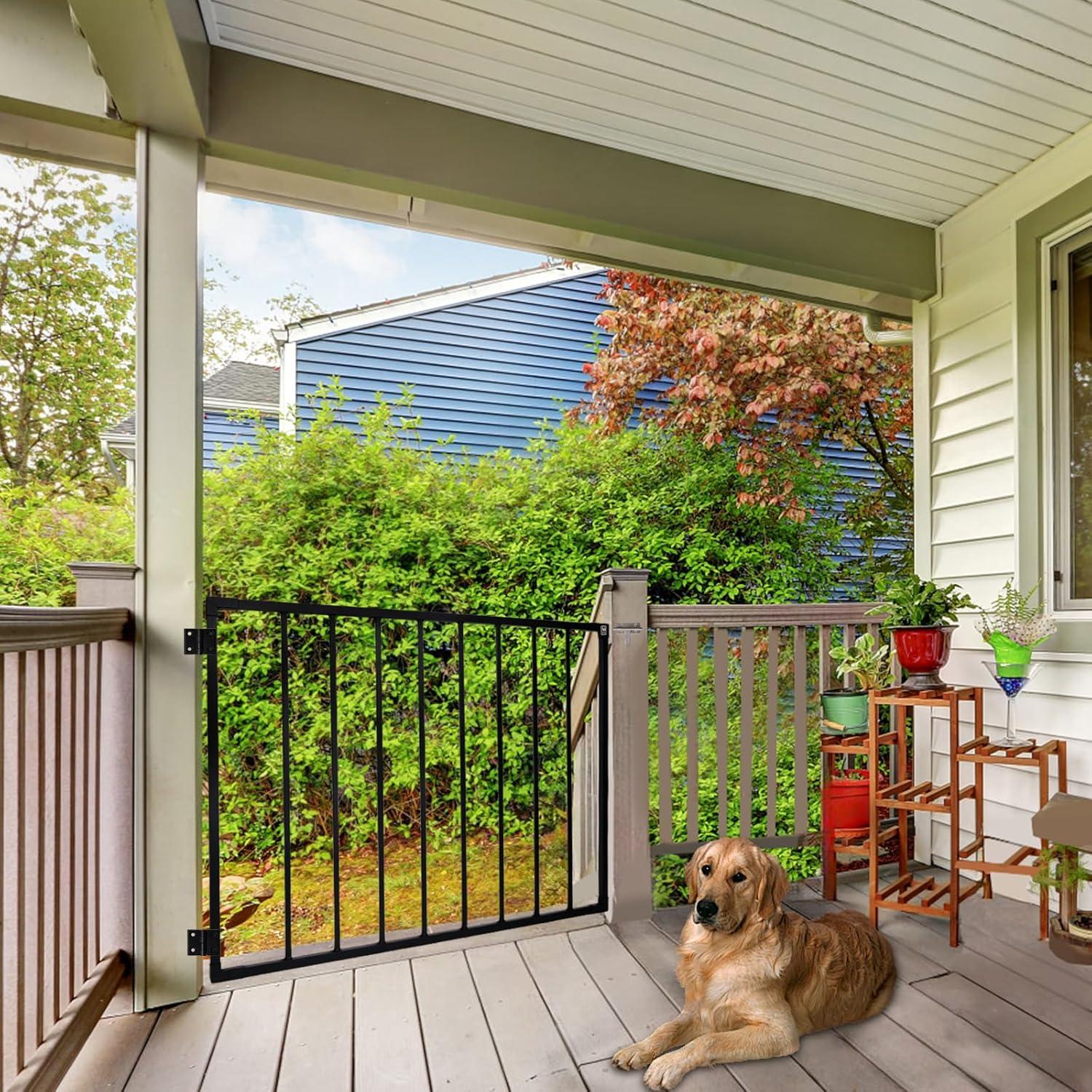 Kit Puerta de Cerca para Deck JTZFD 109.2x12.7 cm Negro