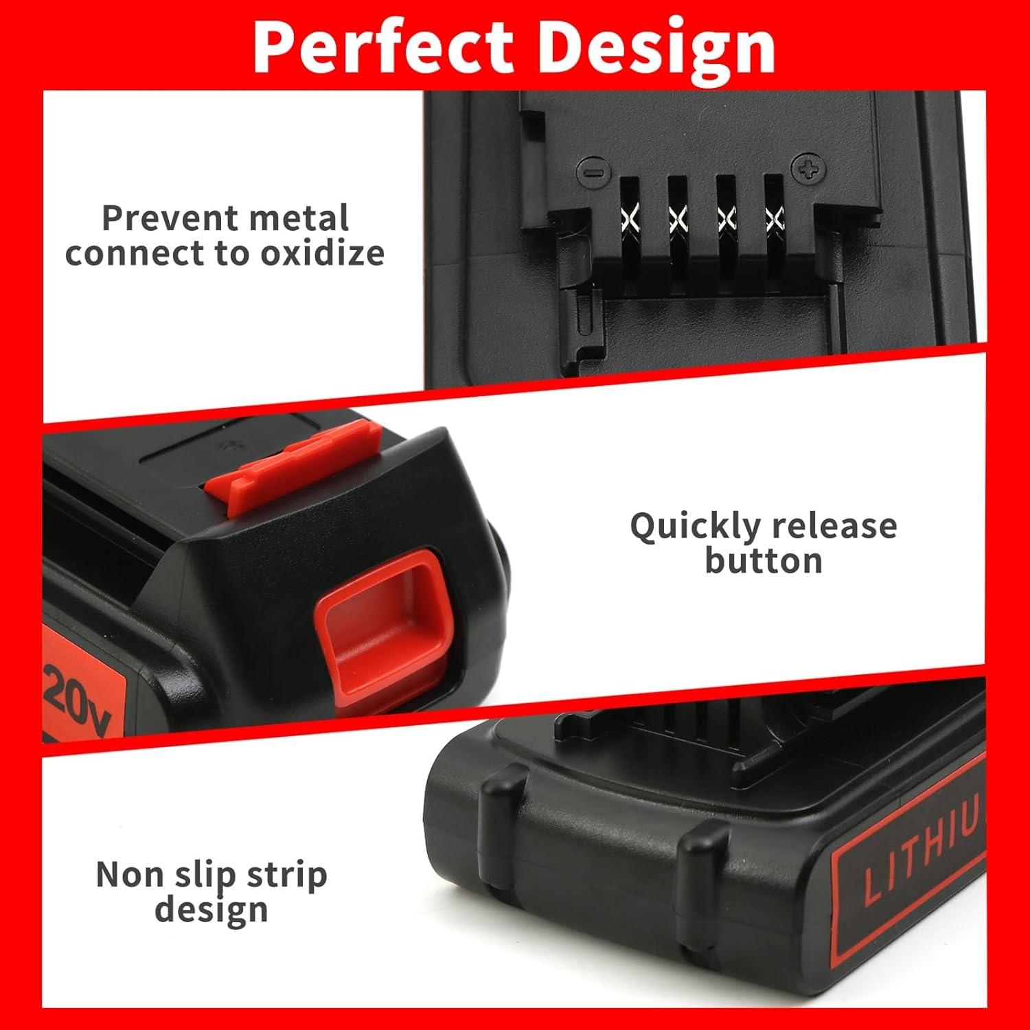 Batería de Litio 4.0Ah Bmcot Compatible Black & Decker 20V