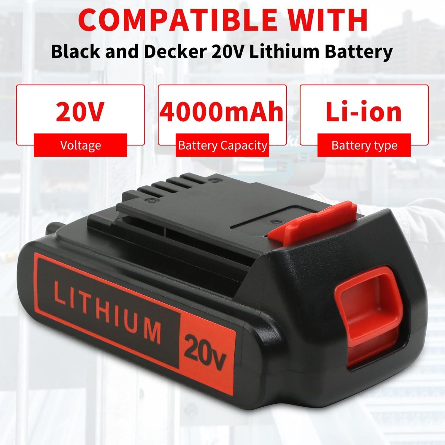 Batería de Litio 4.0Ah Bmcot Compatible Black & Decker 20V