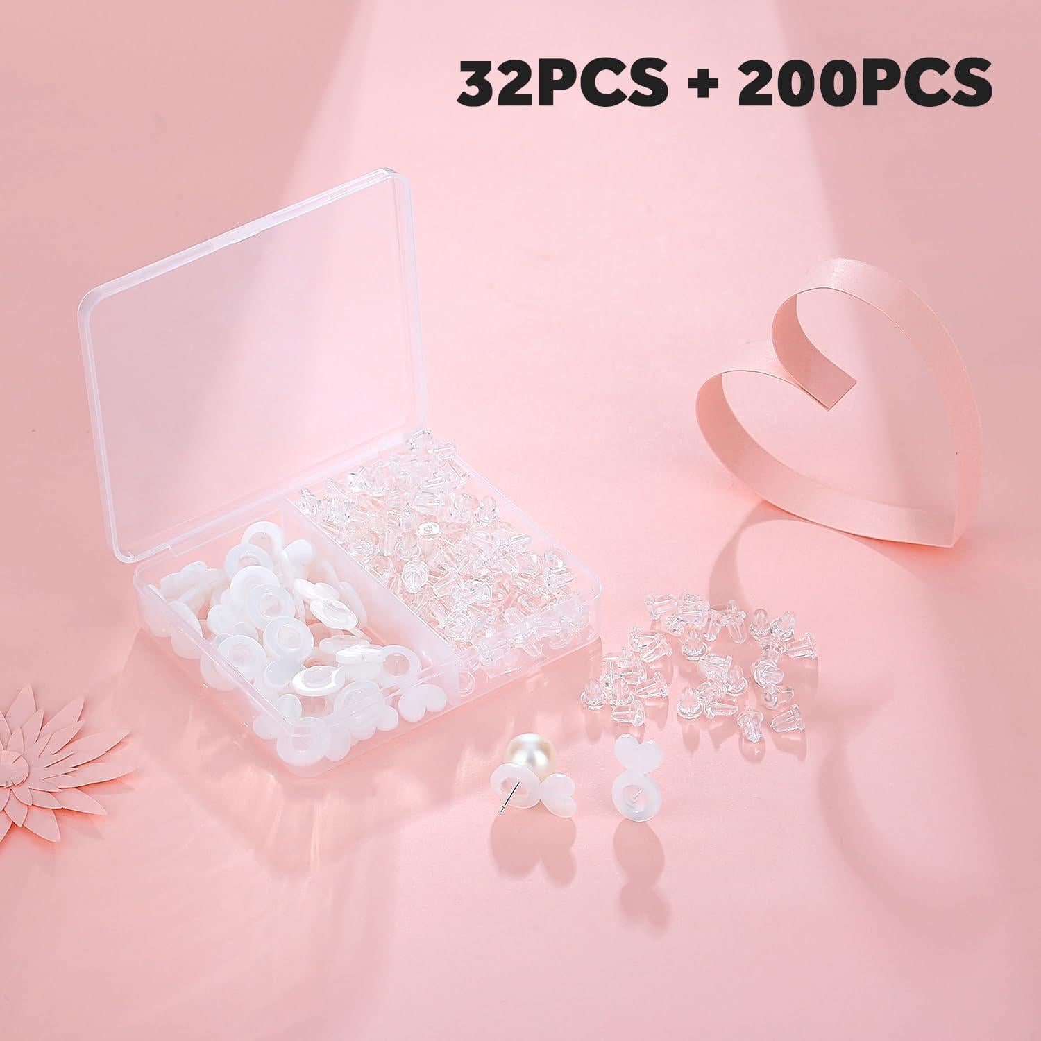 Soportes de Silicona YixNahz para Pendientes Grandes 232PCS