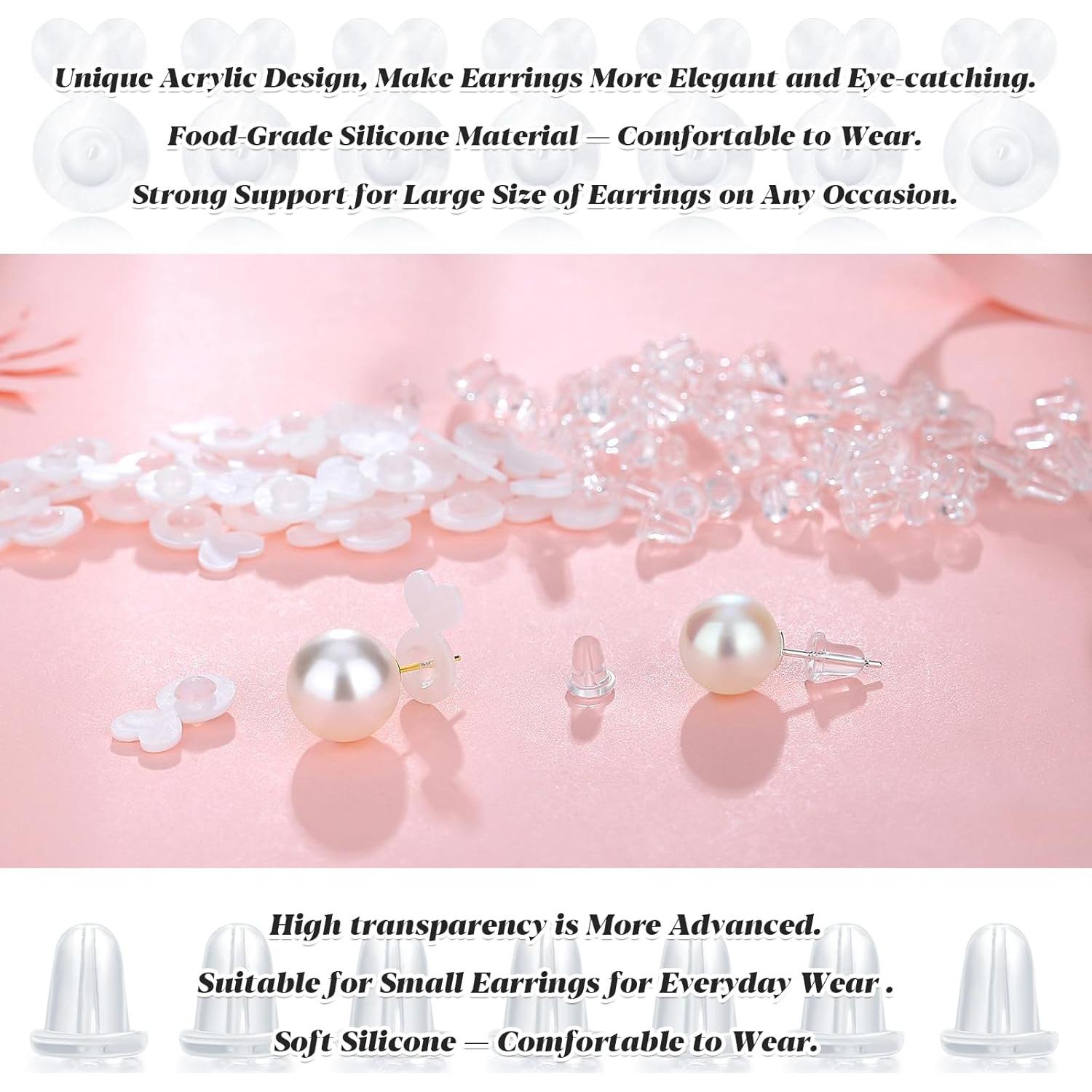 Soportes de Silicona YixNahz para Pendientes Grandes 232PCS