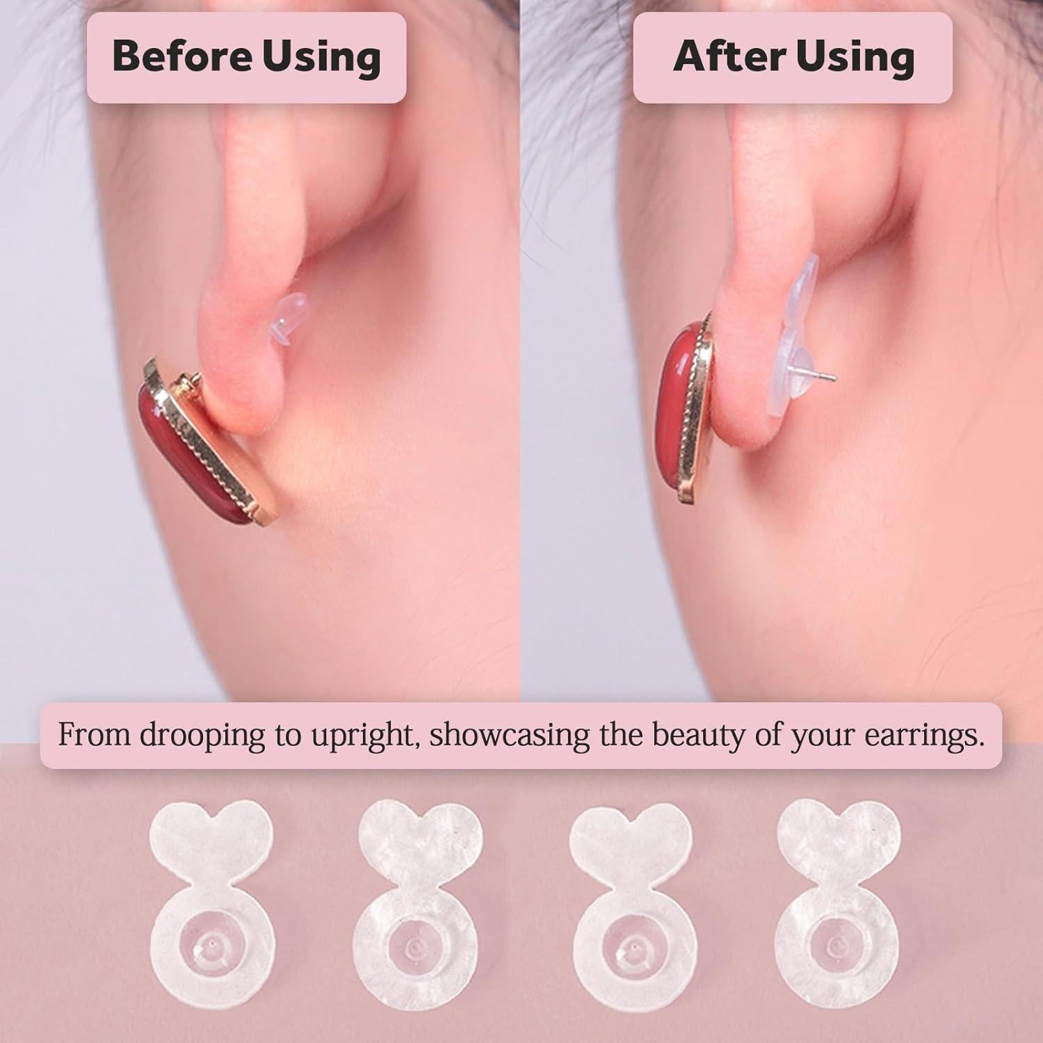 Soportes de Silicona YixNahz para Pendientes Grandes 232PCS