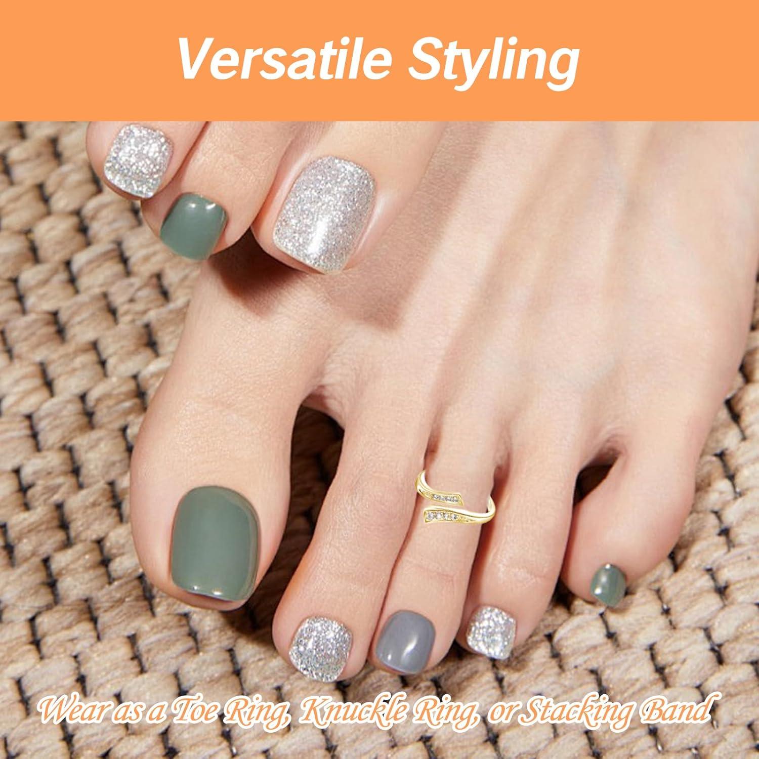 Anillo ajustable de oro 14K para mujer con diseño único