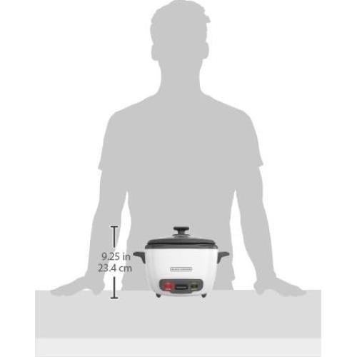 Cocedor de Arroz y Vaporera Black+Decker RC516C 16 Tazas Blanco