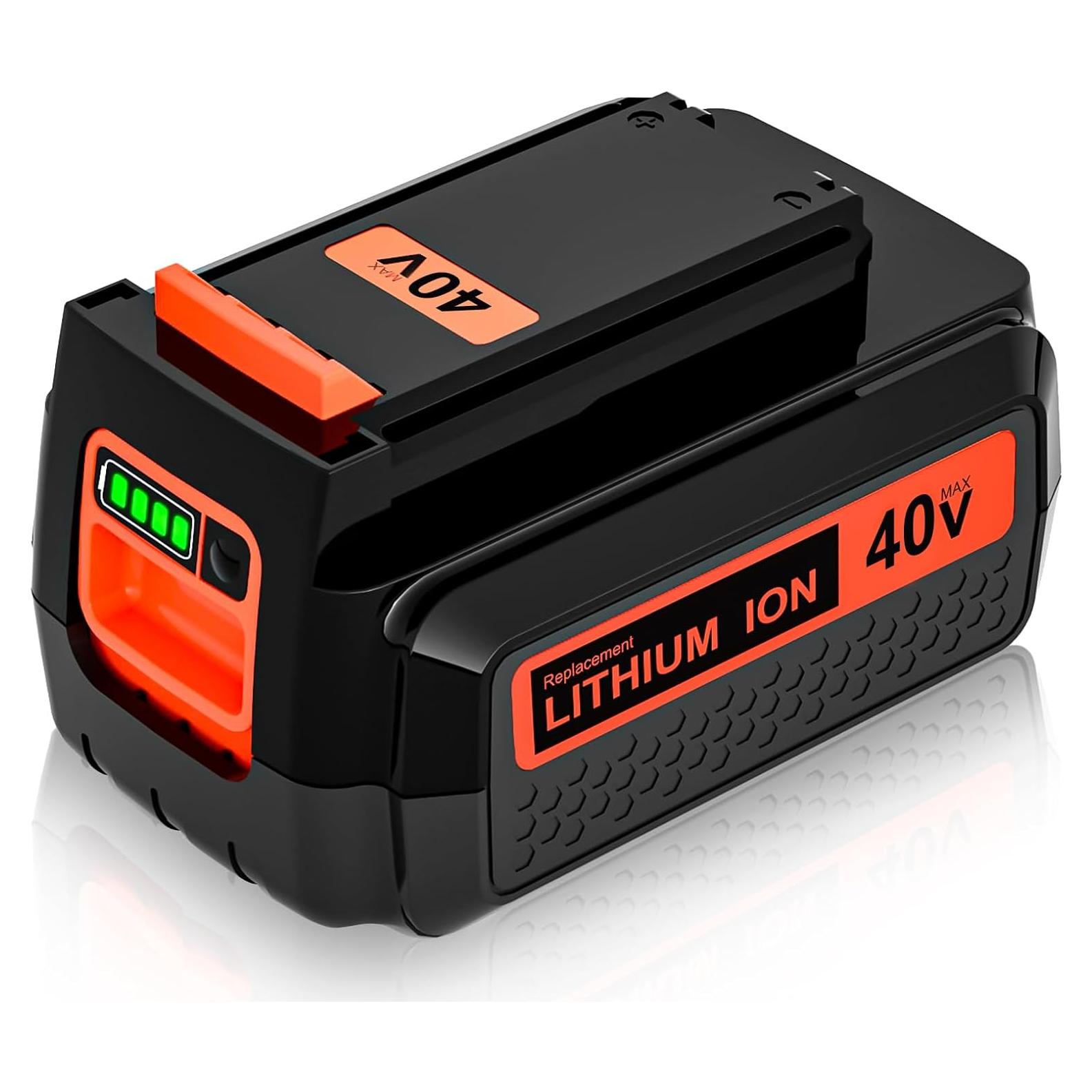 Batería Litio 40V 3600mAh Reemplazo Black & Decker LBX2040