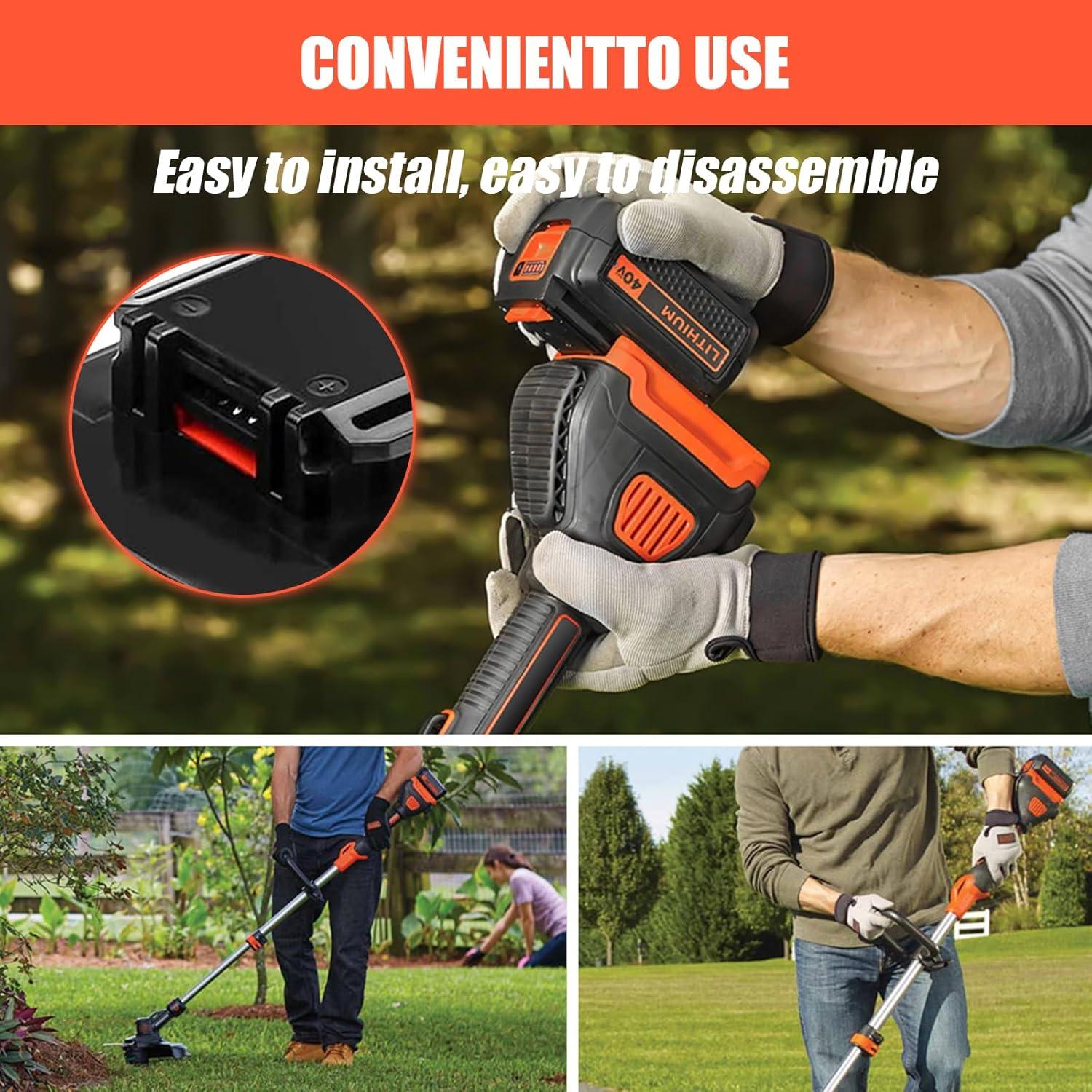 Batería Litio 40V 3600mAh Reemplazo Black & Decker LBX2040