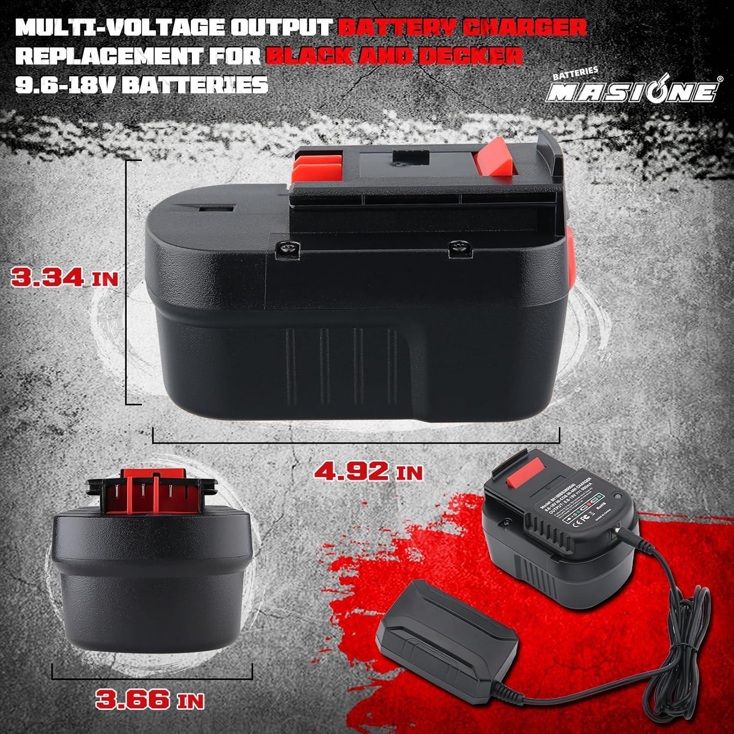 Batería Ni-MH 2P 4800mAh HPB14 para Black and Decker 14.4V